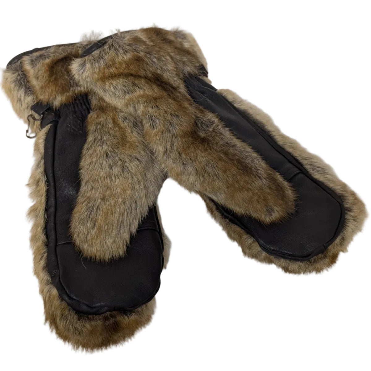 Vintage Barts Leather & Faux Fur Mittens