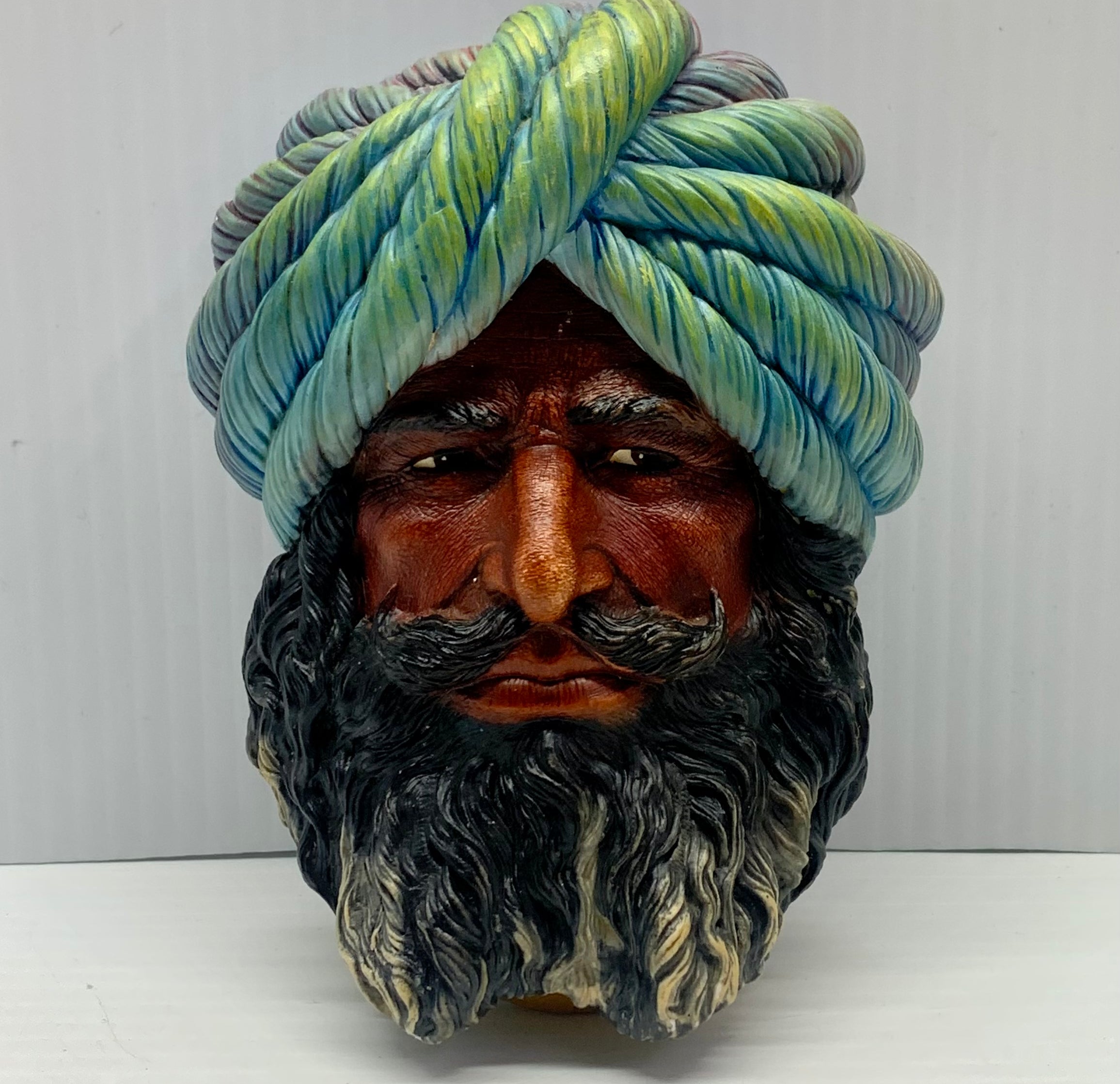 Vintage Bossons Afghan Chalkware Wall Plaque