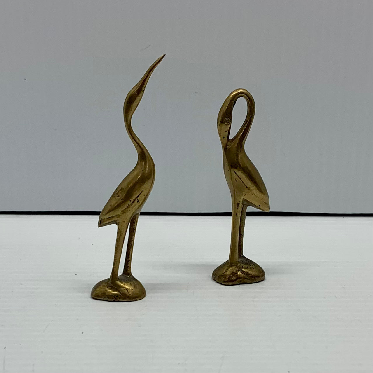 Vintage Brass Cranes