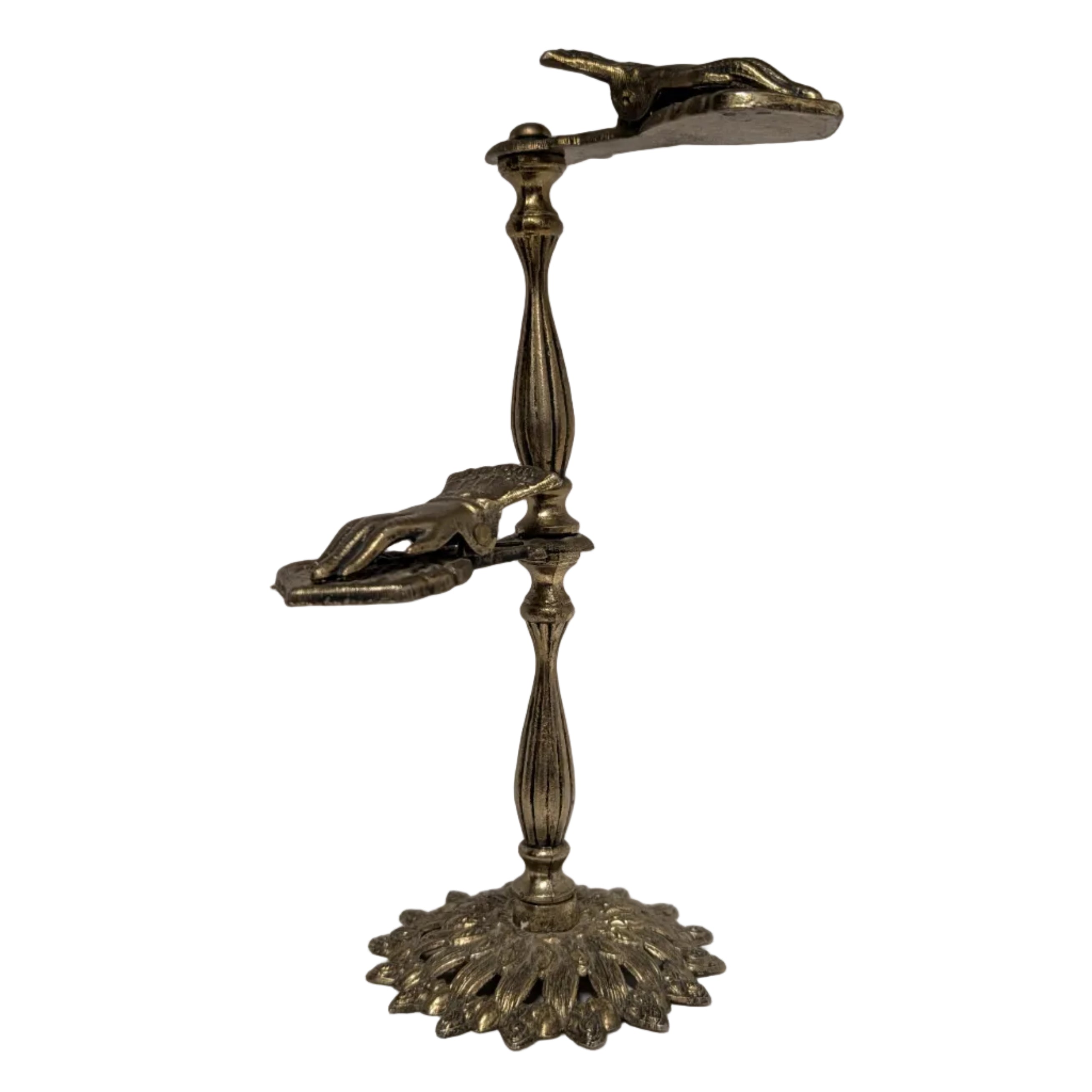 Vintage Brass Victorian Style Hand Clip Stand