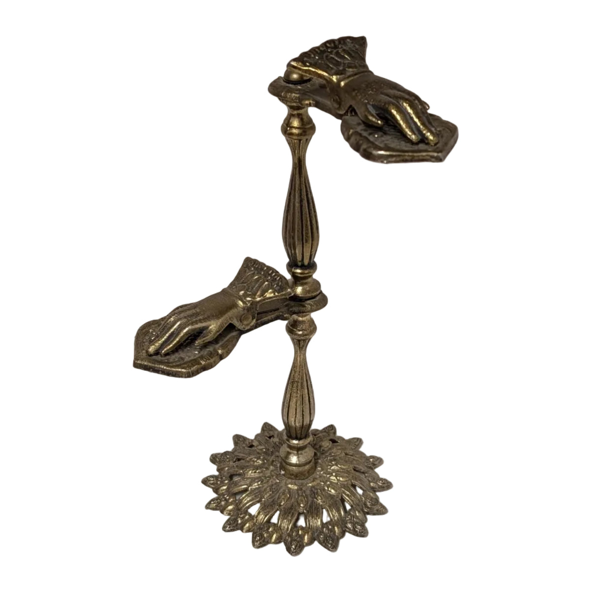 Vintage Brass Victorian Style Hand Clip Stand