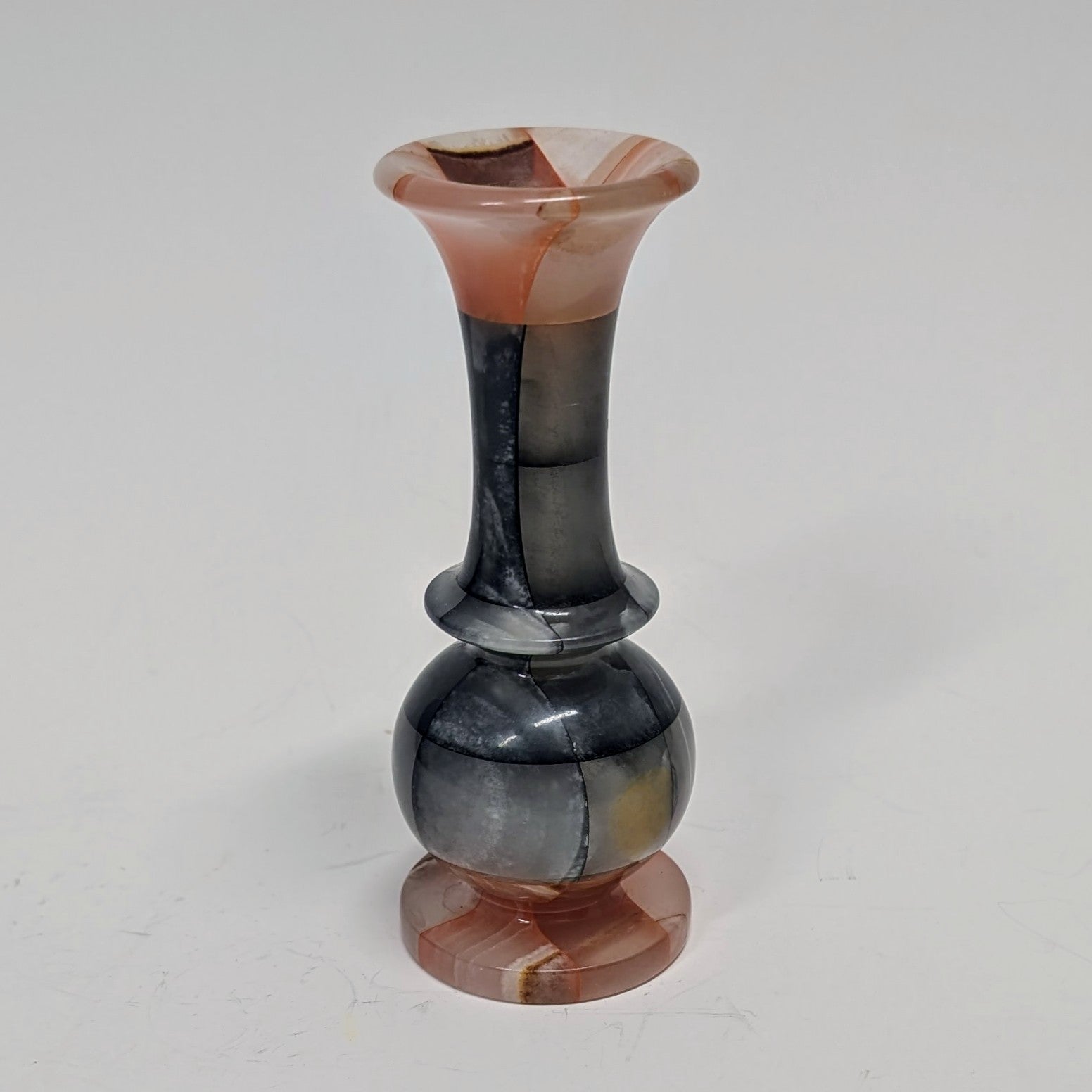 Vintage Carved Onyx Vase