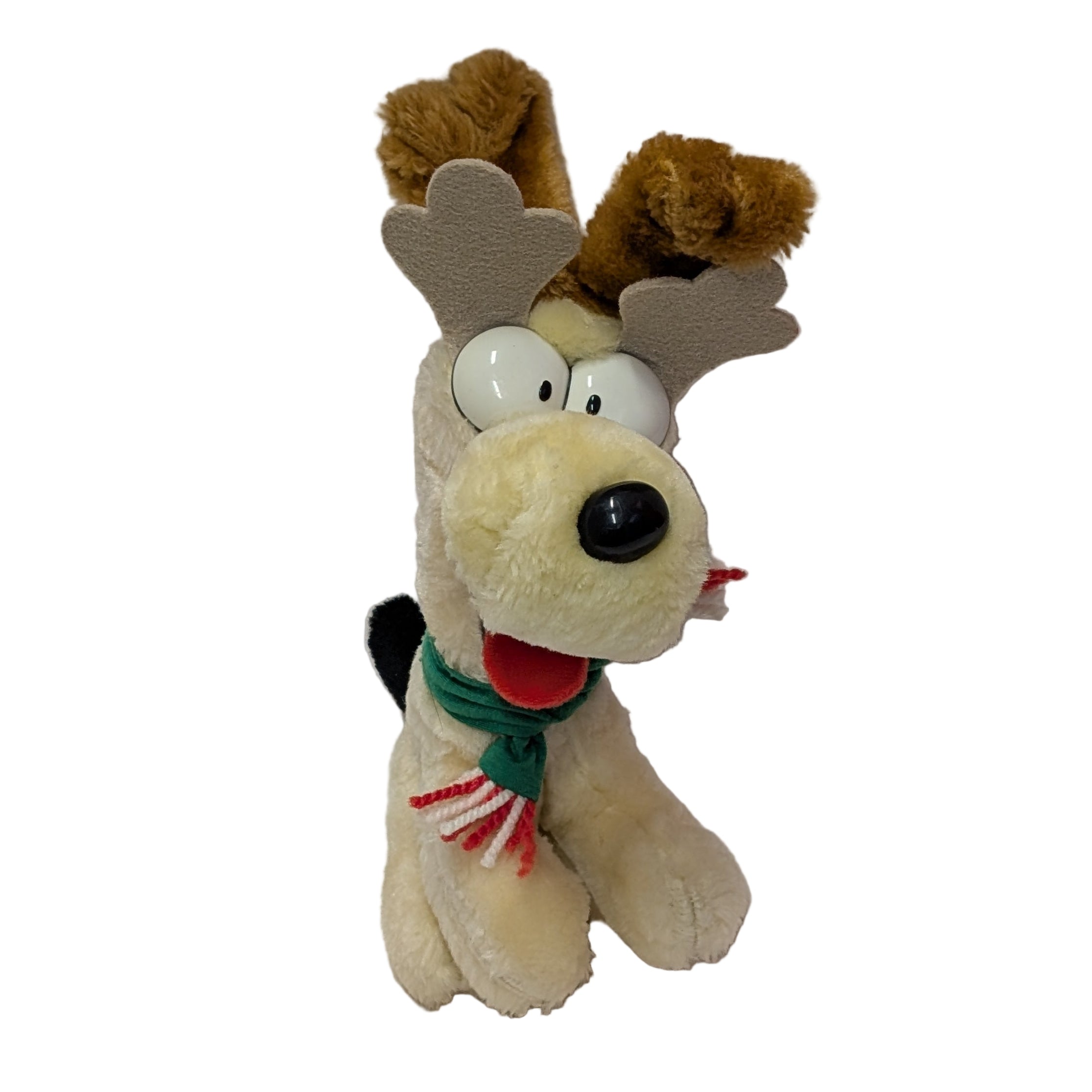 Vintage Christmas Reindeer Odie Plush 