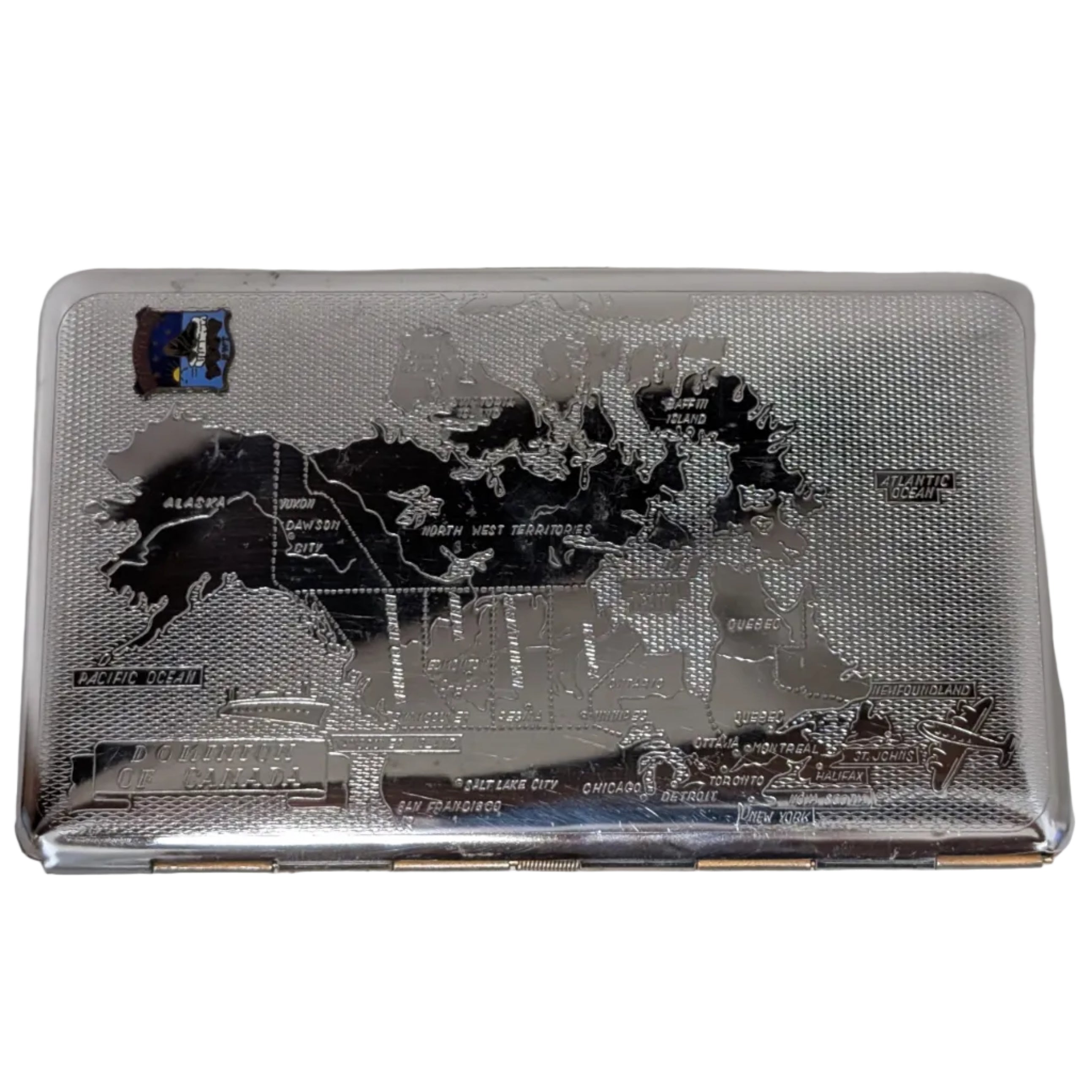 Vintage Cigarette Case - Dominion of Canada - RCAF Resolute Bay