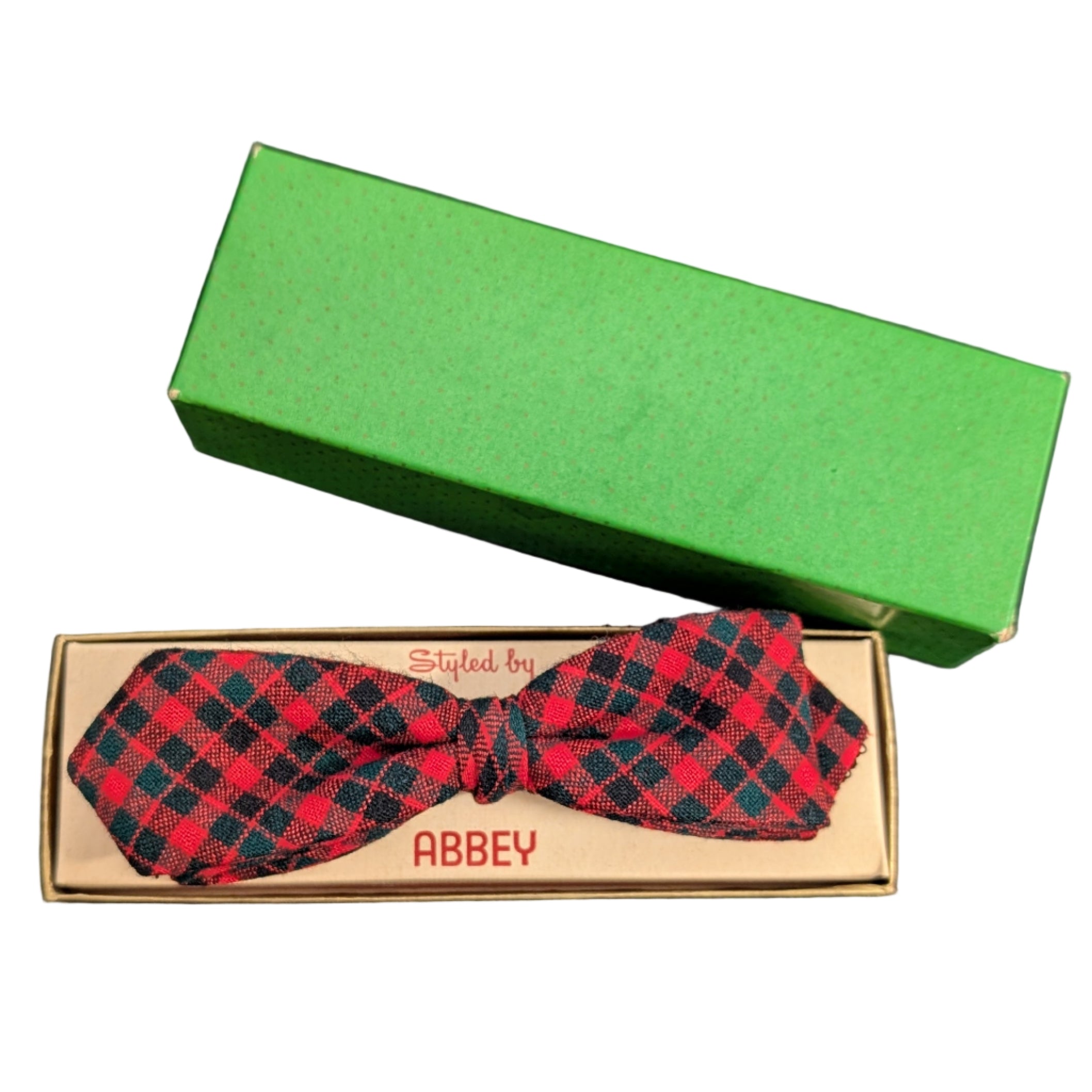 Vintage Clip-On Bow Tie by Abbey - Original Box