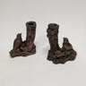 Vintage Coppercraft Bird Candle Holders 