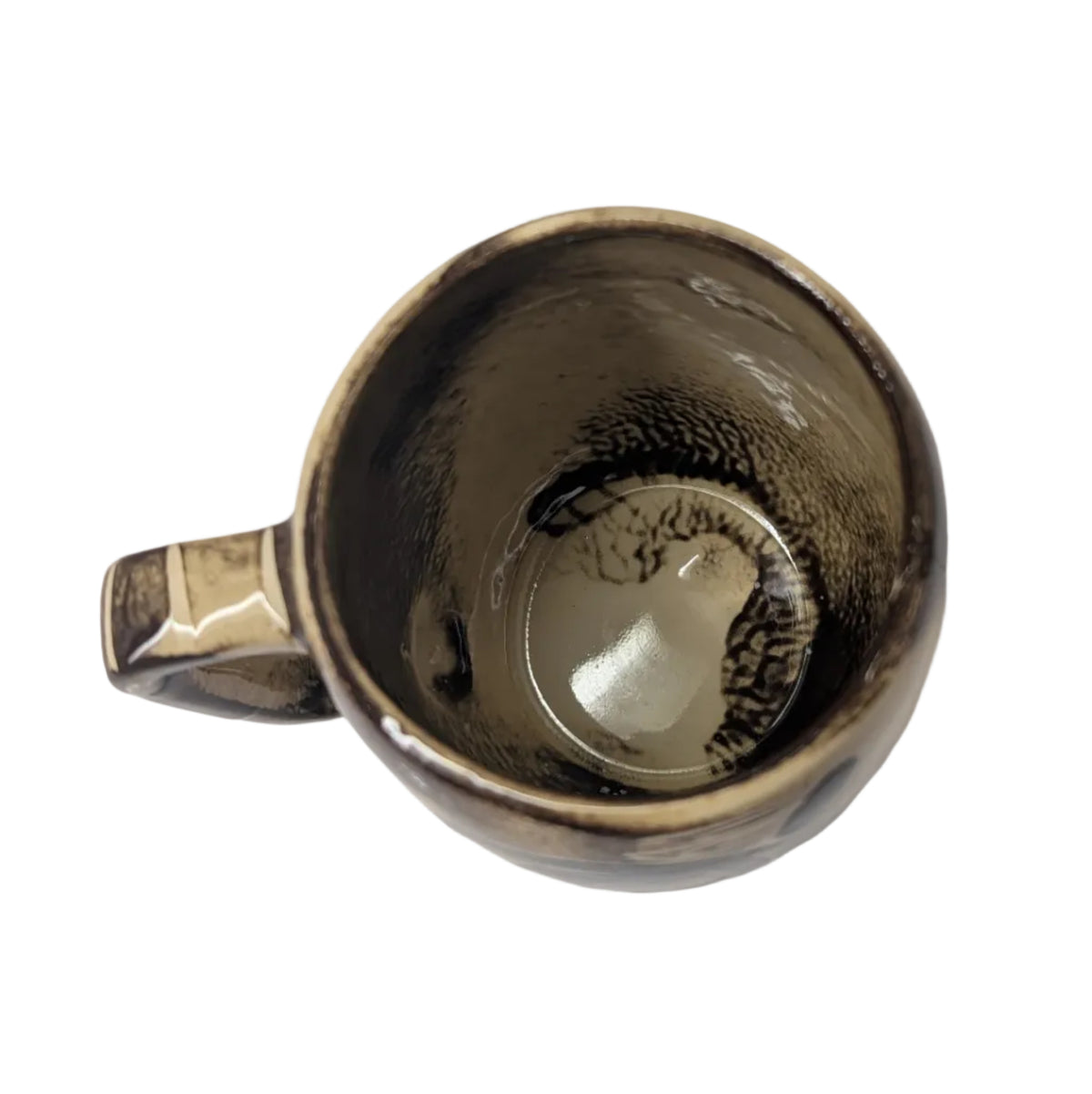 Vintage Crescent Ware Hand-Painted Pottery Mug