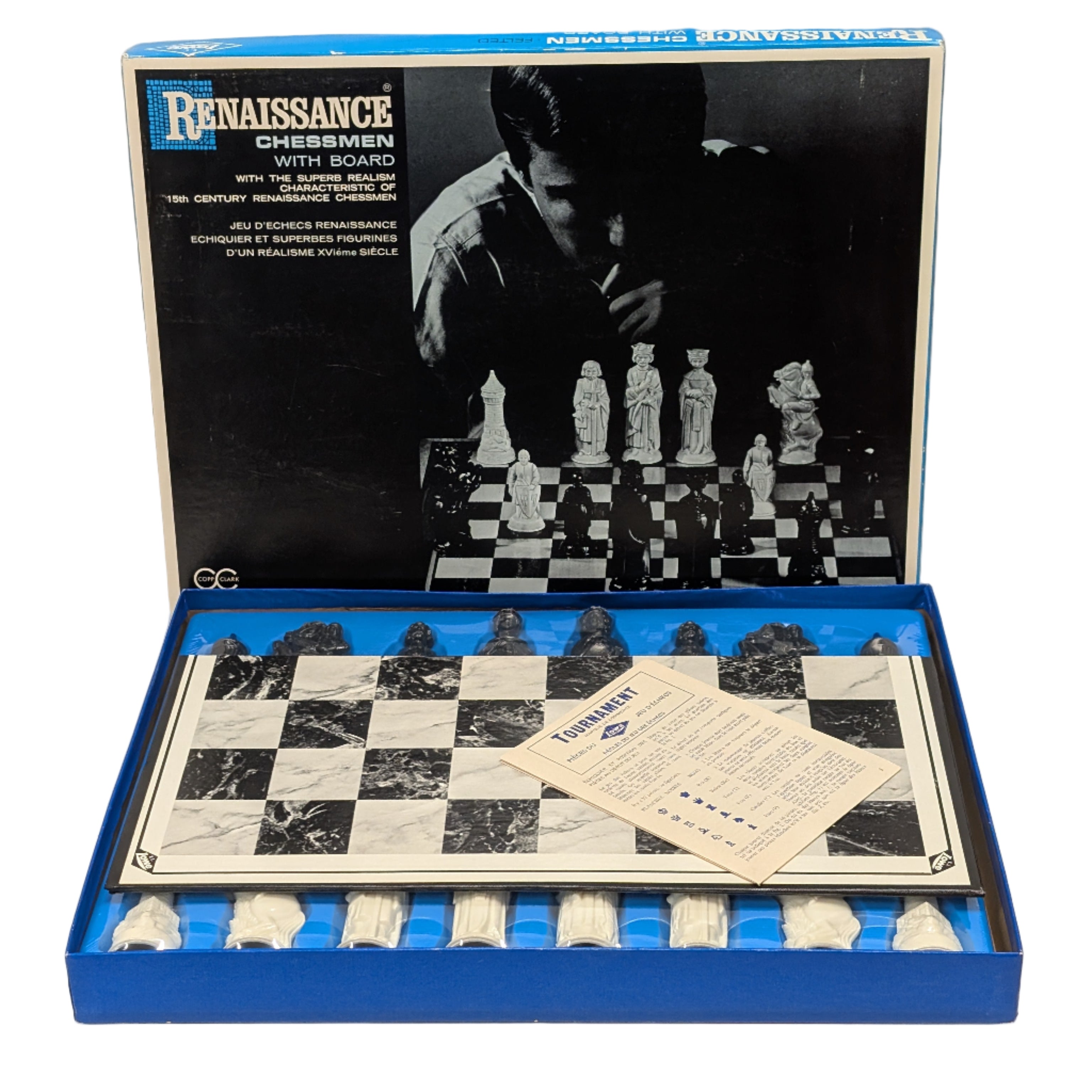 Vintage E. S. Lowe Renaissance Chessmen Set 