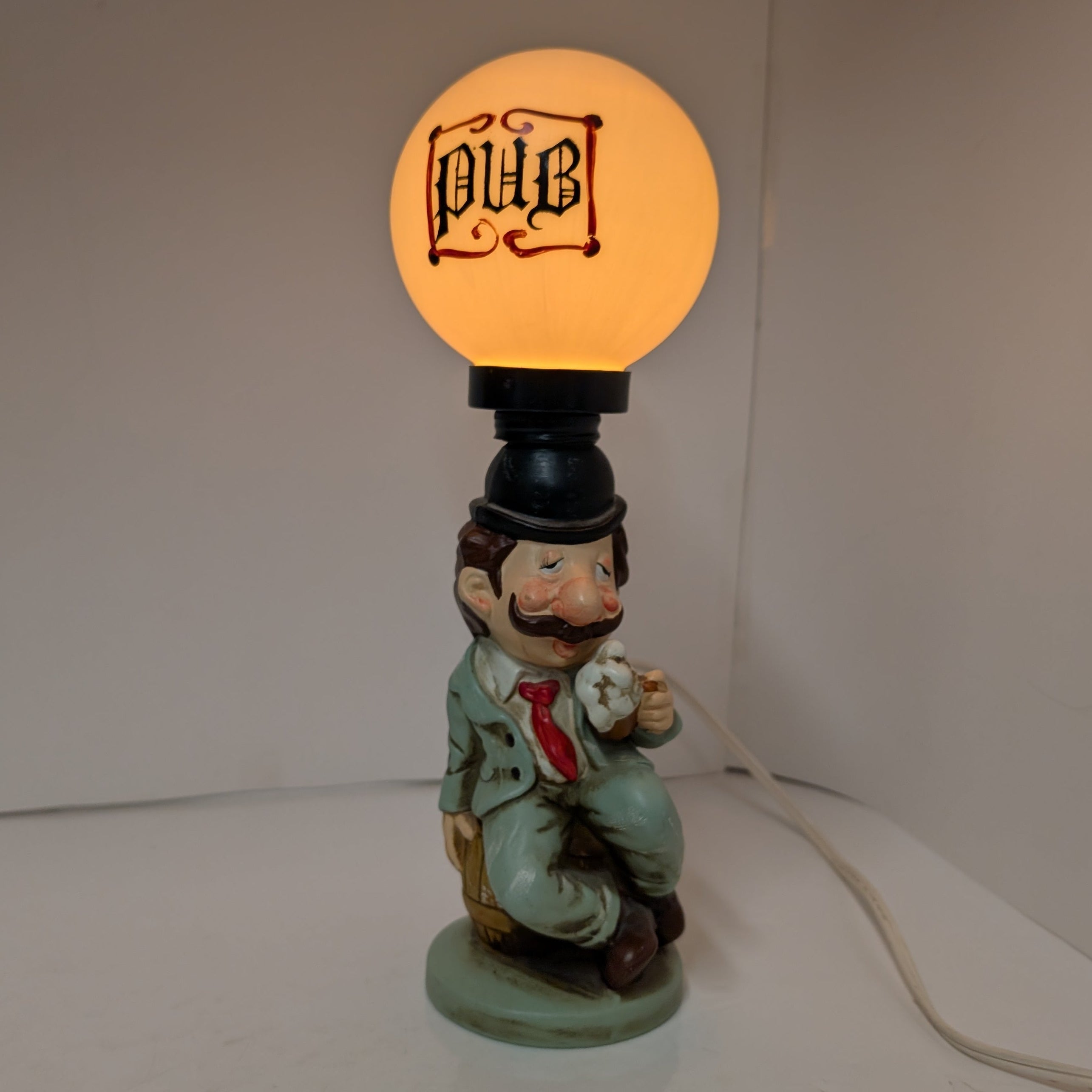 Vintage Enesco Japan PUB Globe Lamp