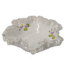Vintage Fenton Silver Crest Ruffled Dish