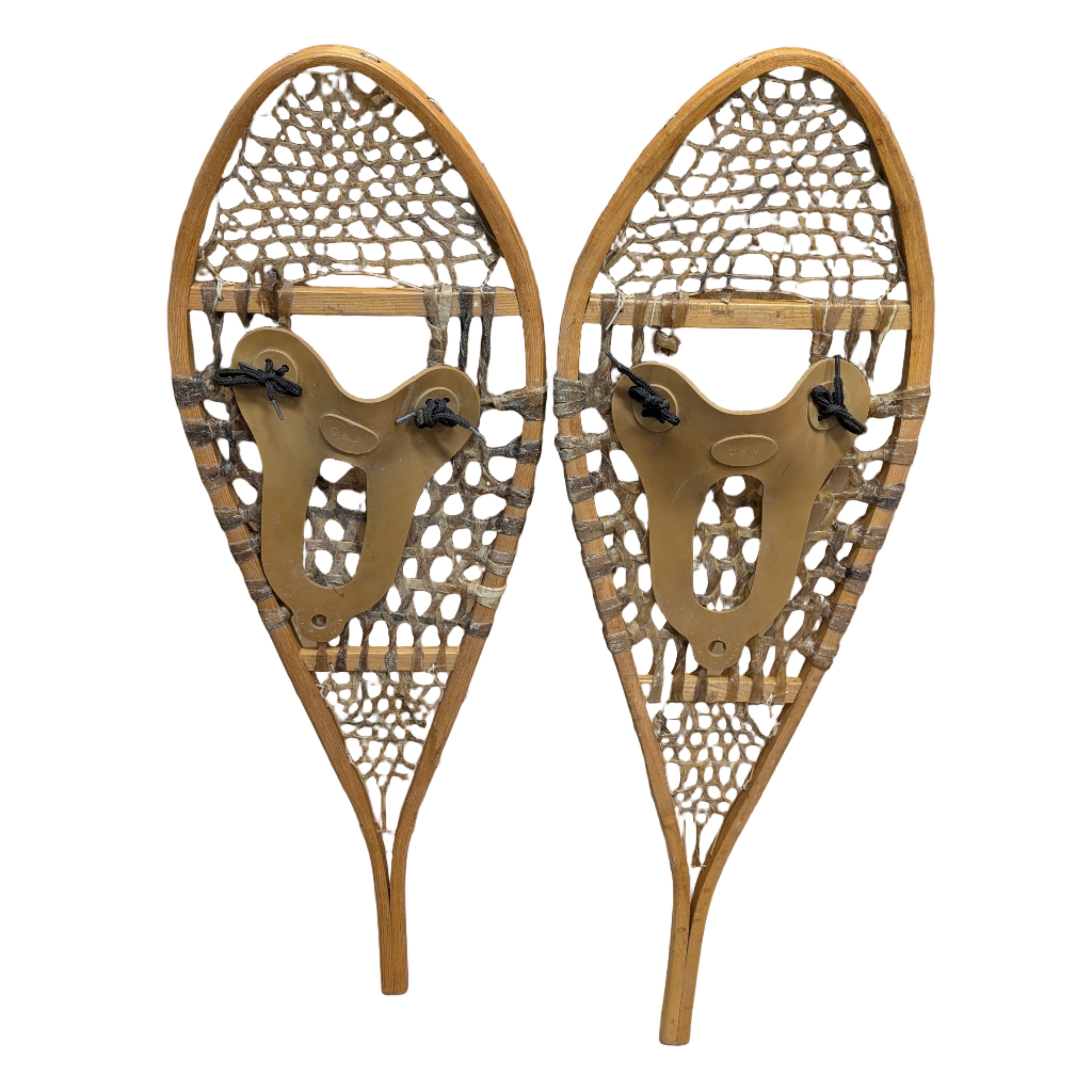 Vintage GV Rawhide Huron Snowshoes