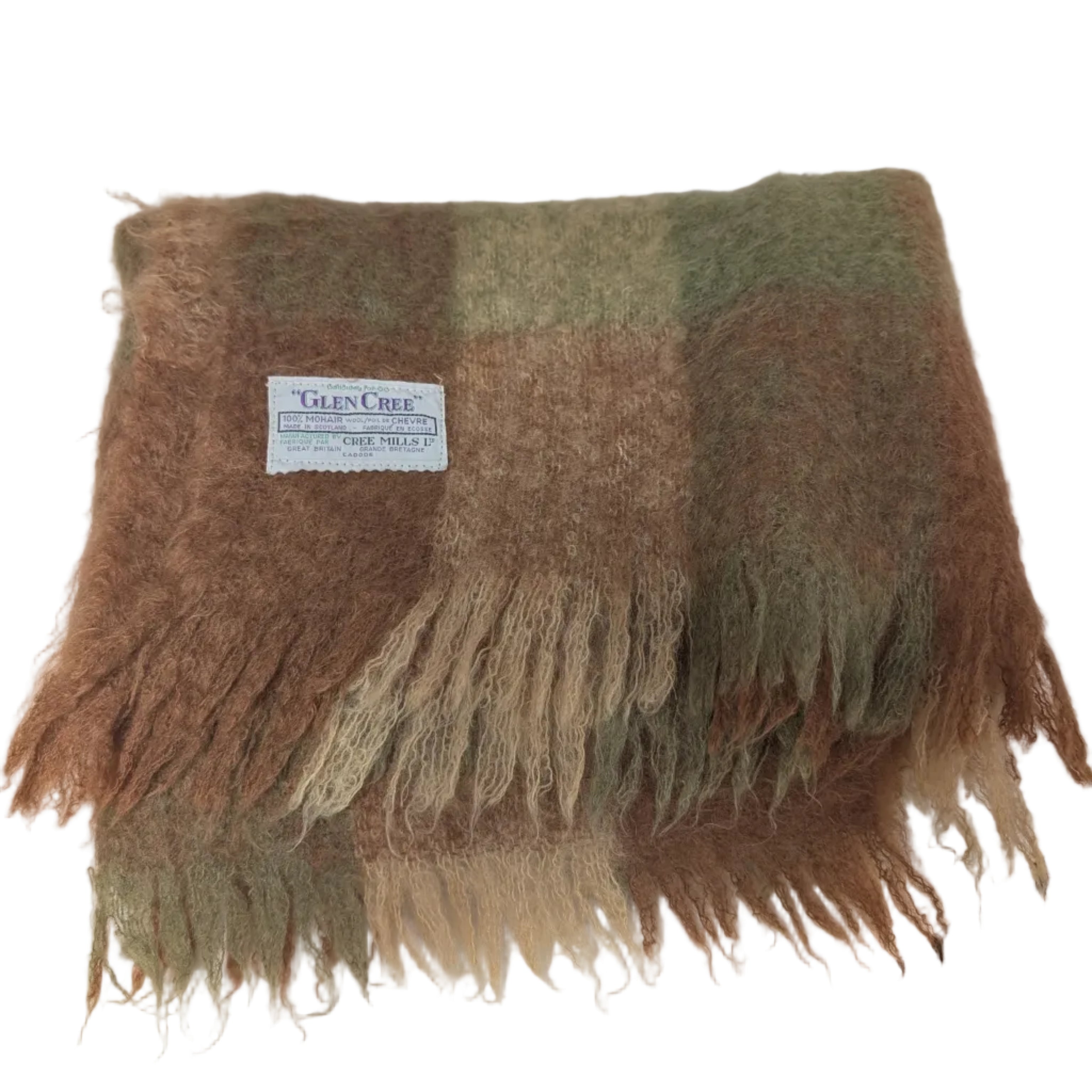 Vintage Glen Cree Mohair Throw