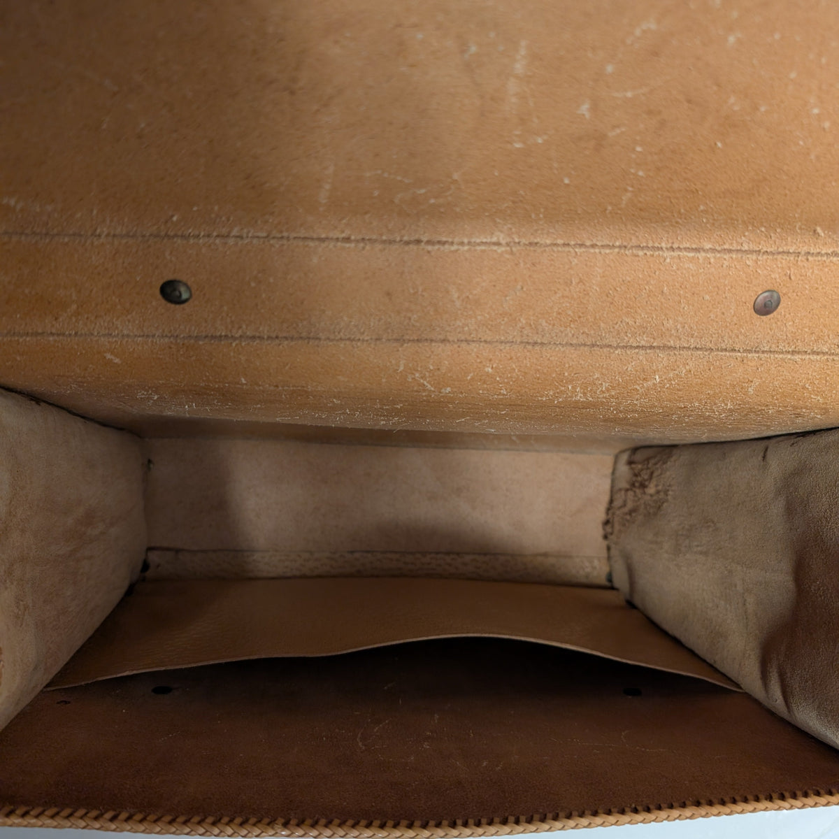 Vintage Hand-Tooled Leather Briefcase by R. K. Hoyse