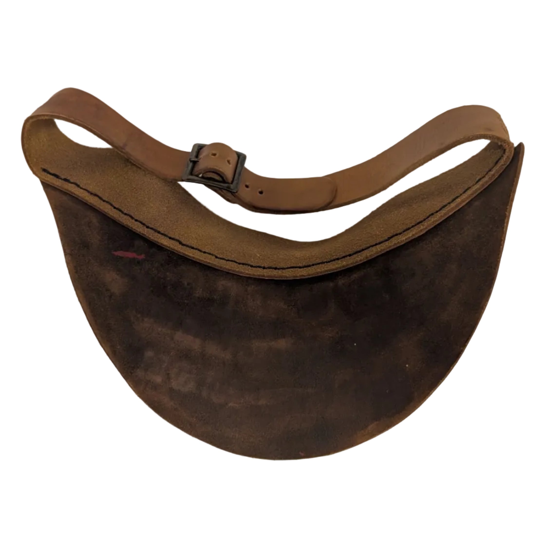 Vintage Hand Tooled Leather Visor 