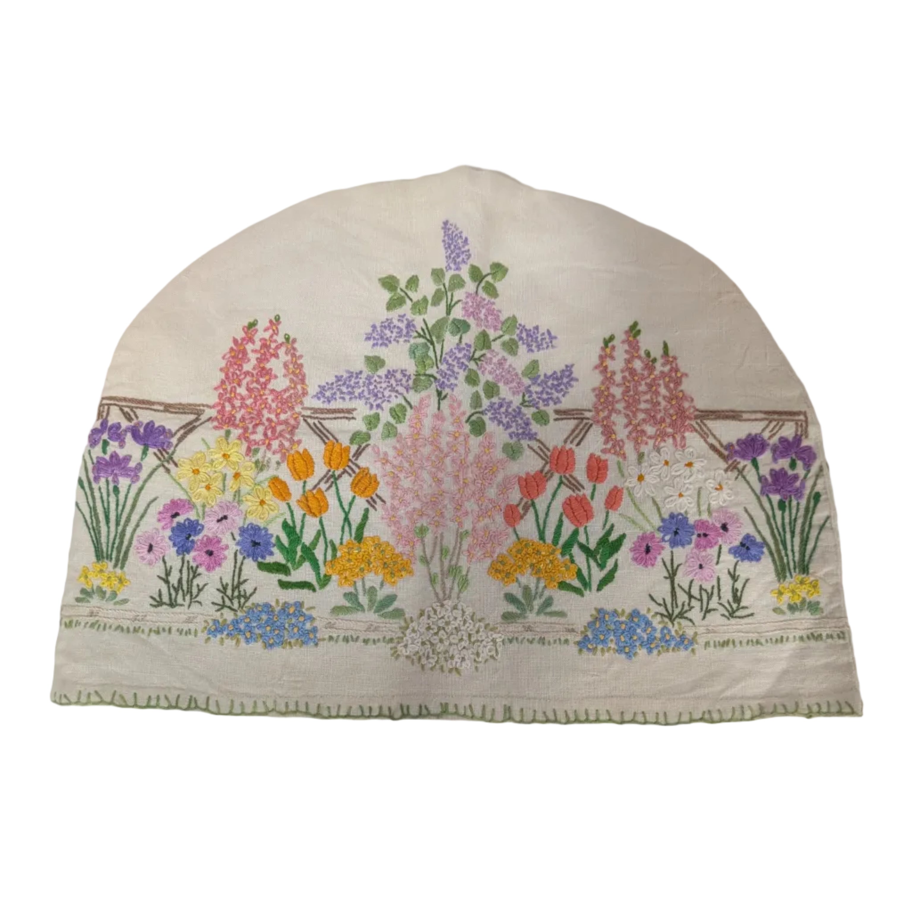 Vintage Handmade Linen Tea Cozy — Fairistytch Embroidery