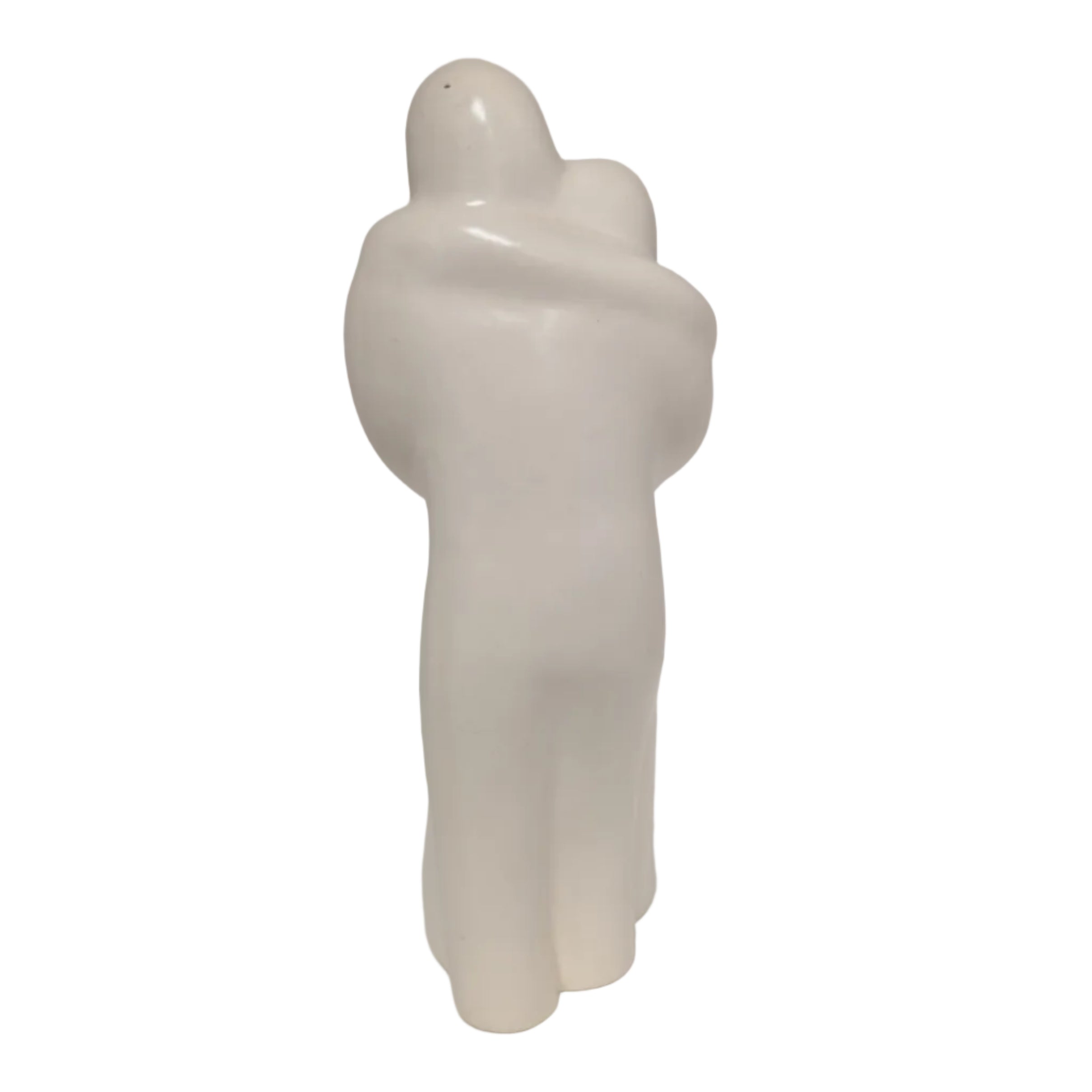 Vintage Heavy Ceramic Sculpture — Embracing Couple