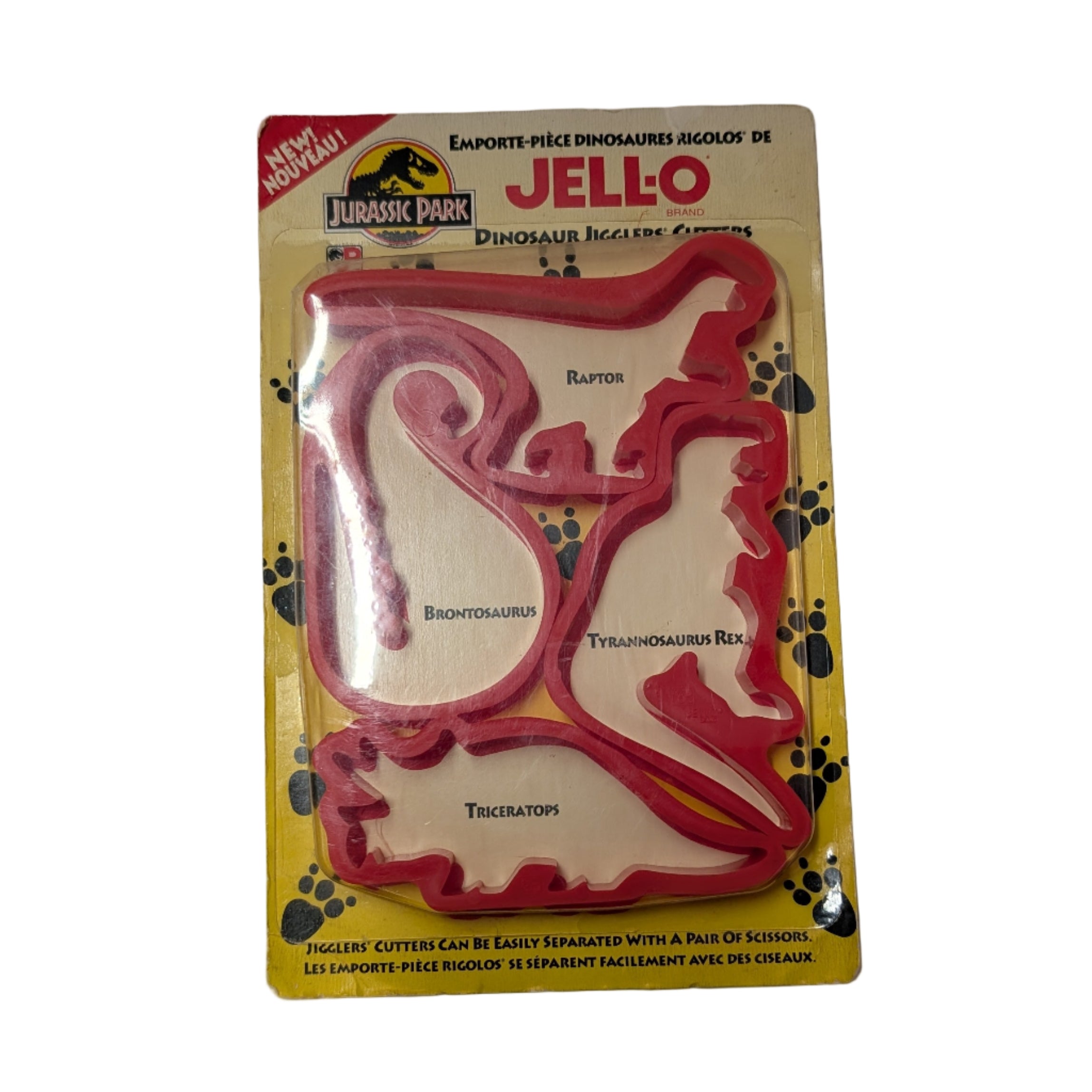 Vintage Jell-O Jurassic Park Dinosaur Jigglers Cutters