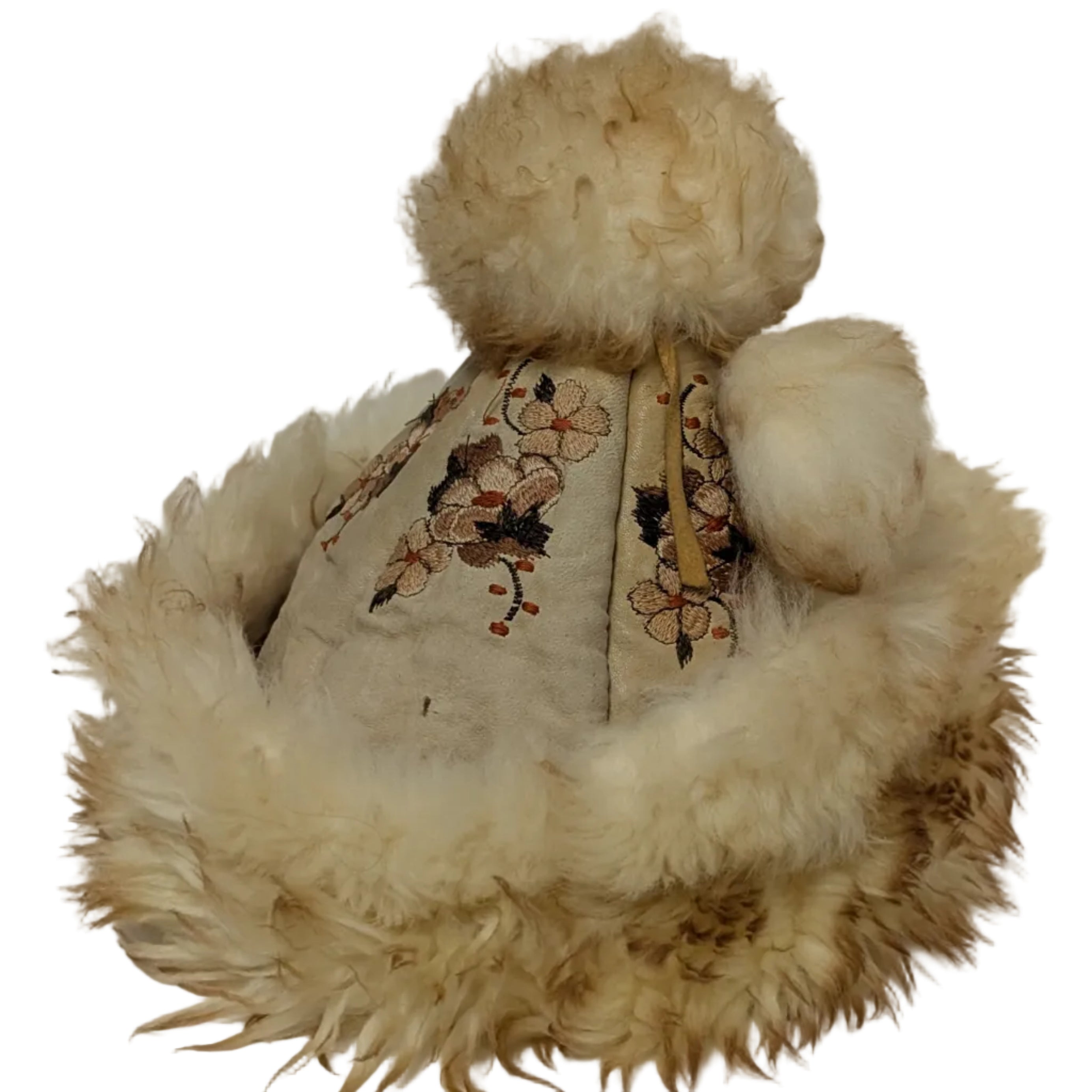Vintage Leather & Sheepskin Women's Hat