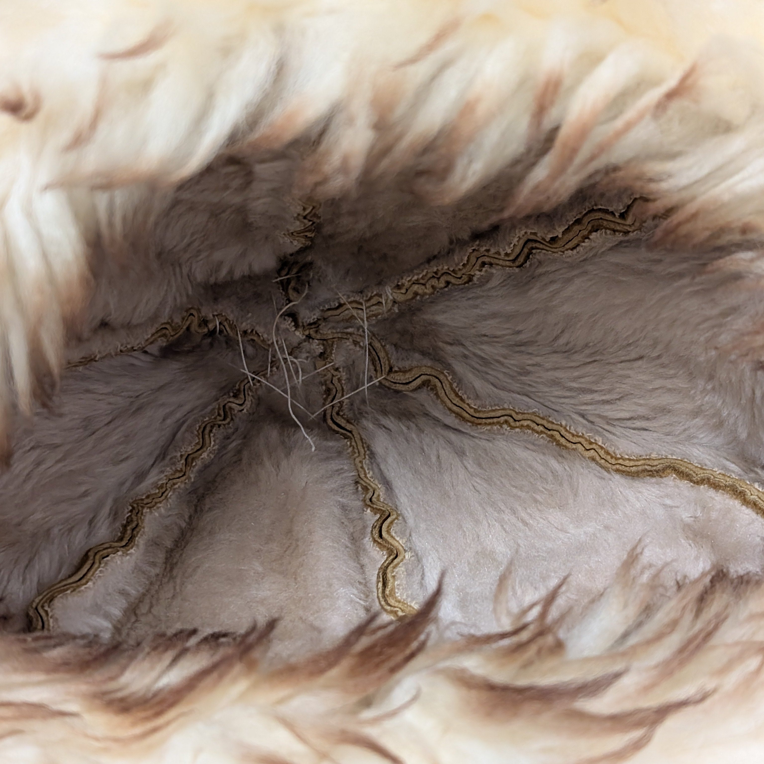 Vintage Leather & Sheepskin Women's Hat