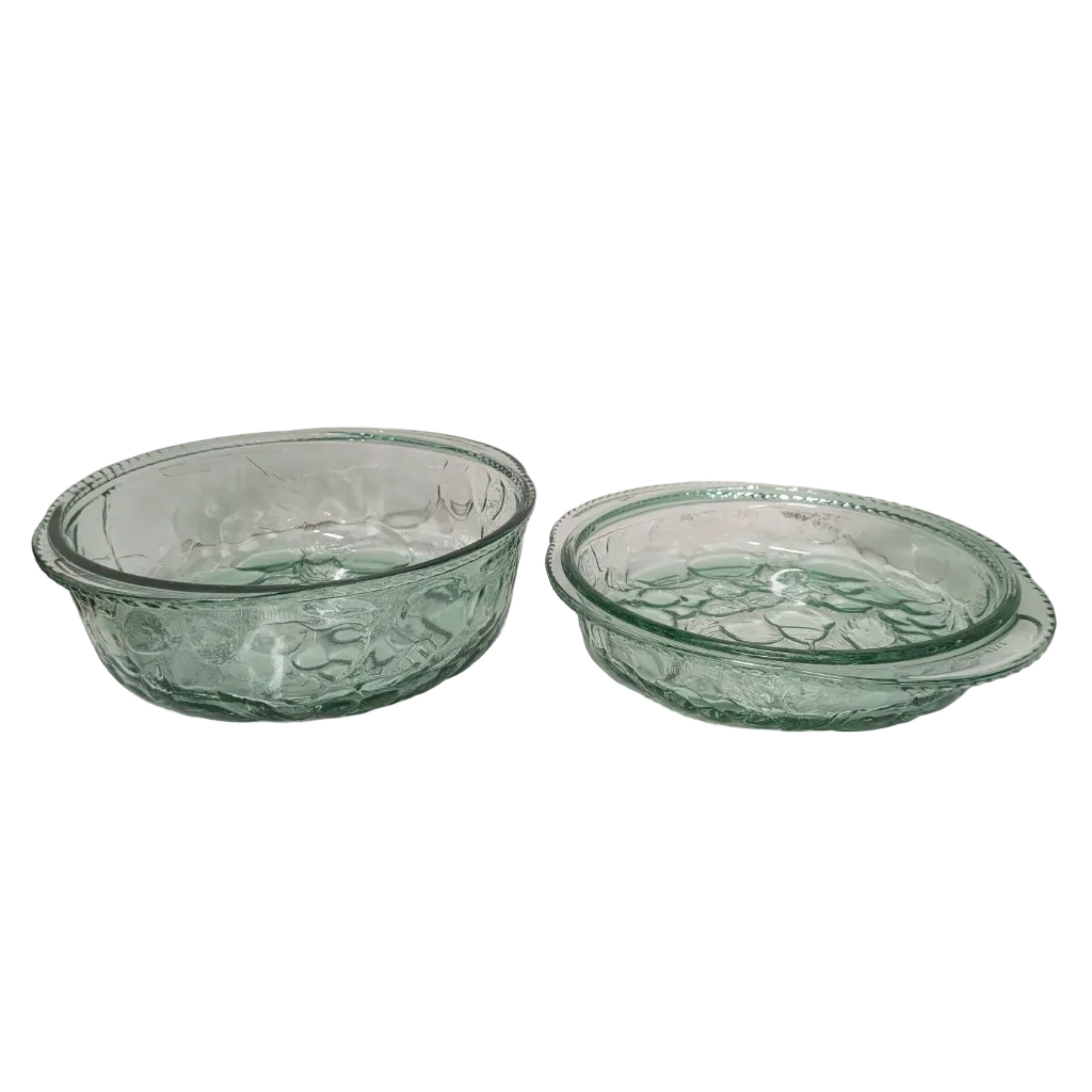 Vintage Libbey Orchard Fruit 2-in-1 Casserole Dish