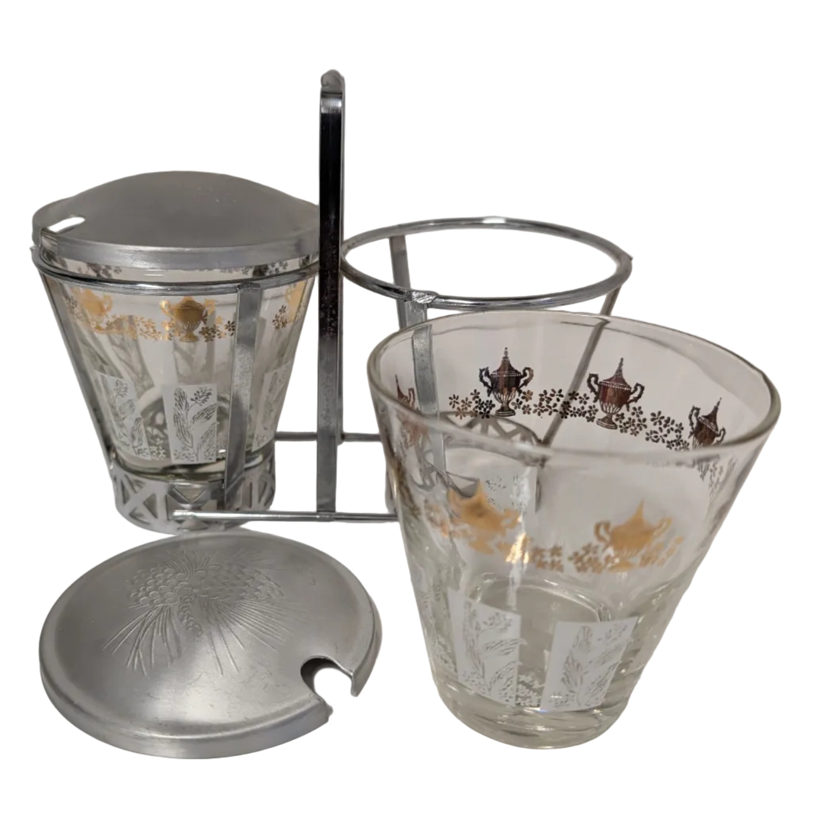 Vintage MCM Condiment Set