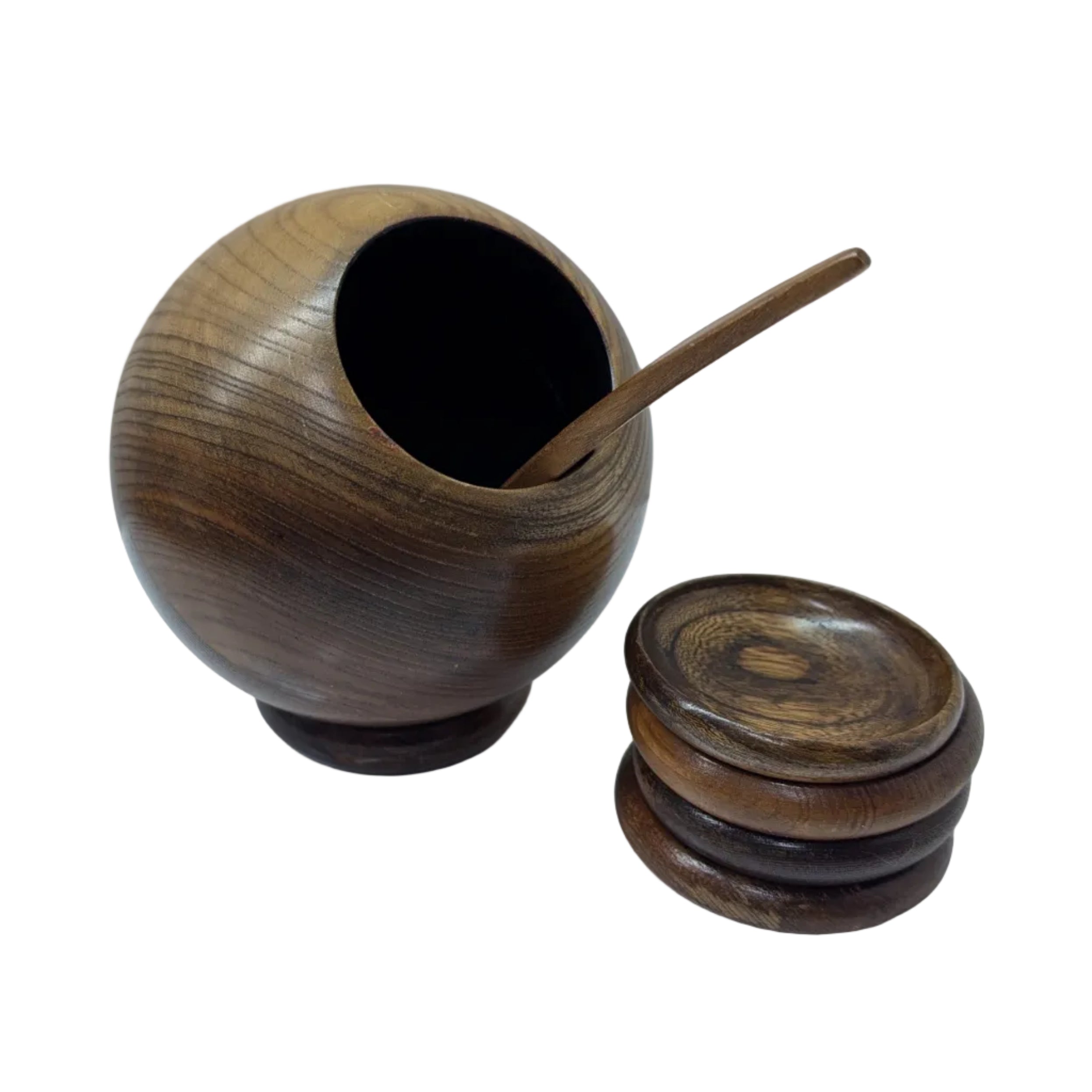 Vintage MCM Wooden Serving Set