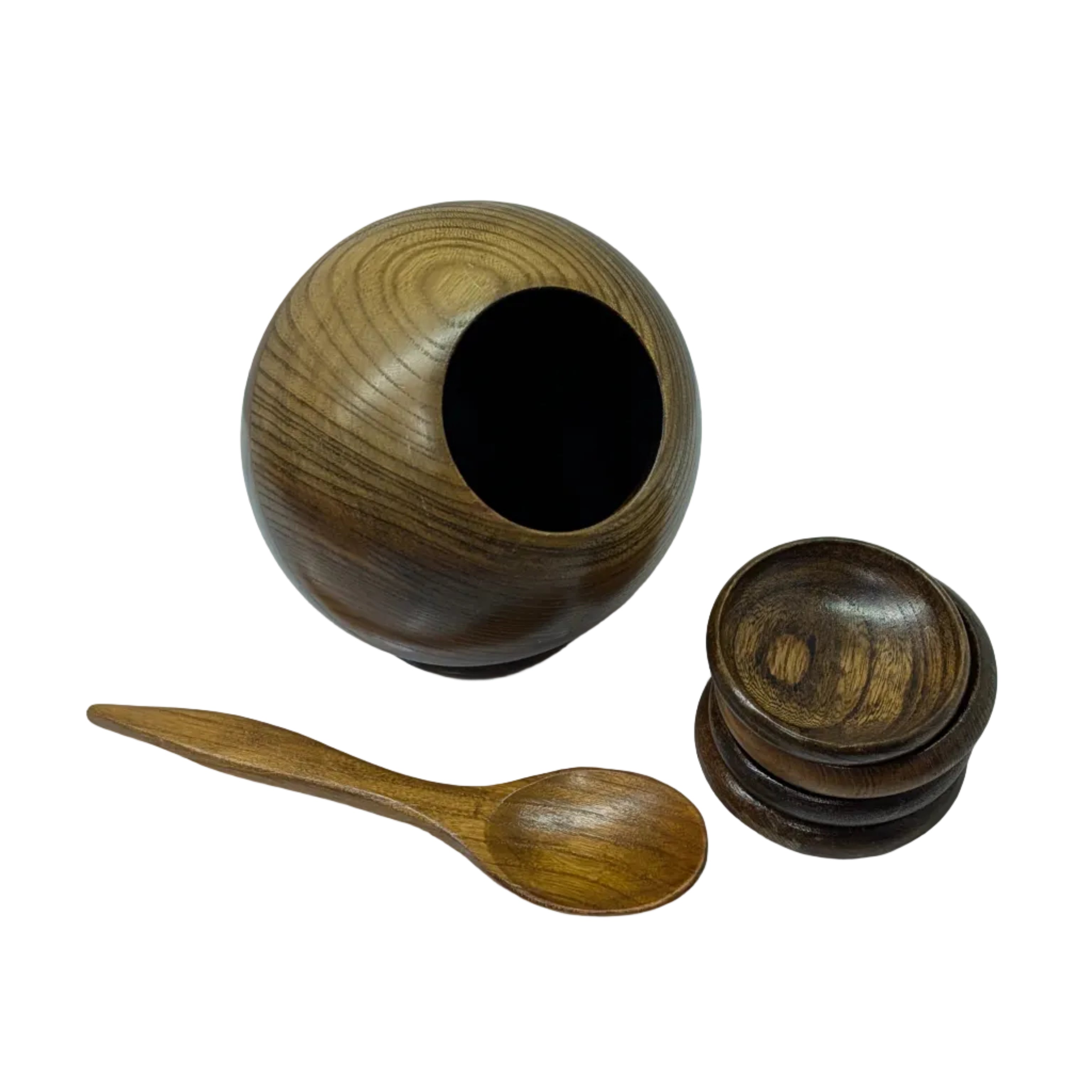 Vintage MCM Wooden Serving Set