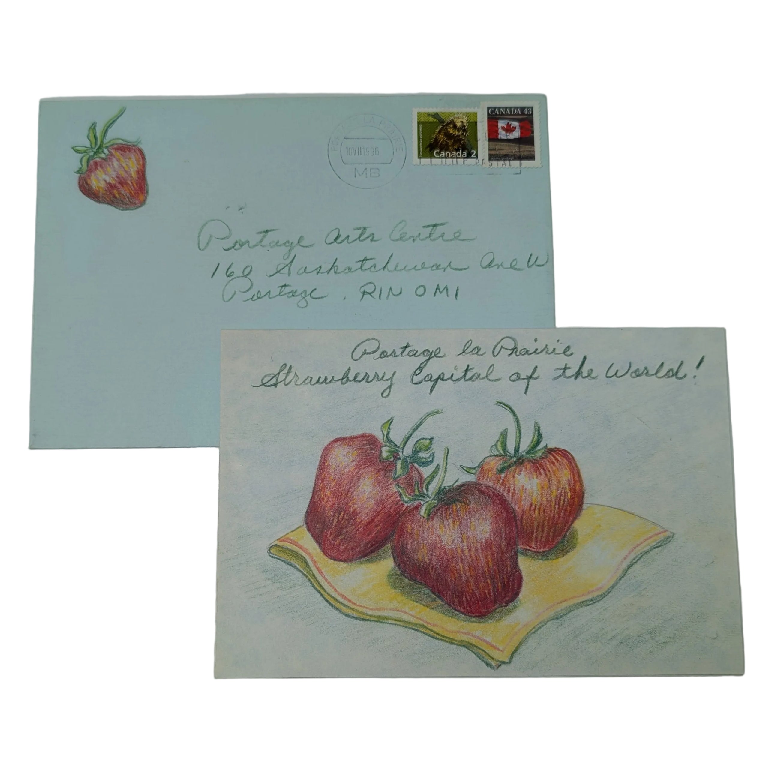 Vintage Mail Art Card by Karen Braden
