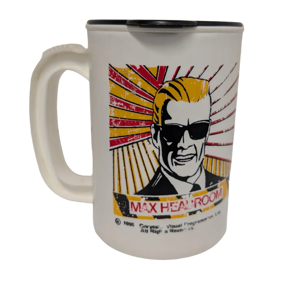 Vintage Max Headroom Plastic Mug