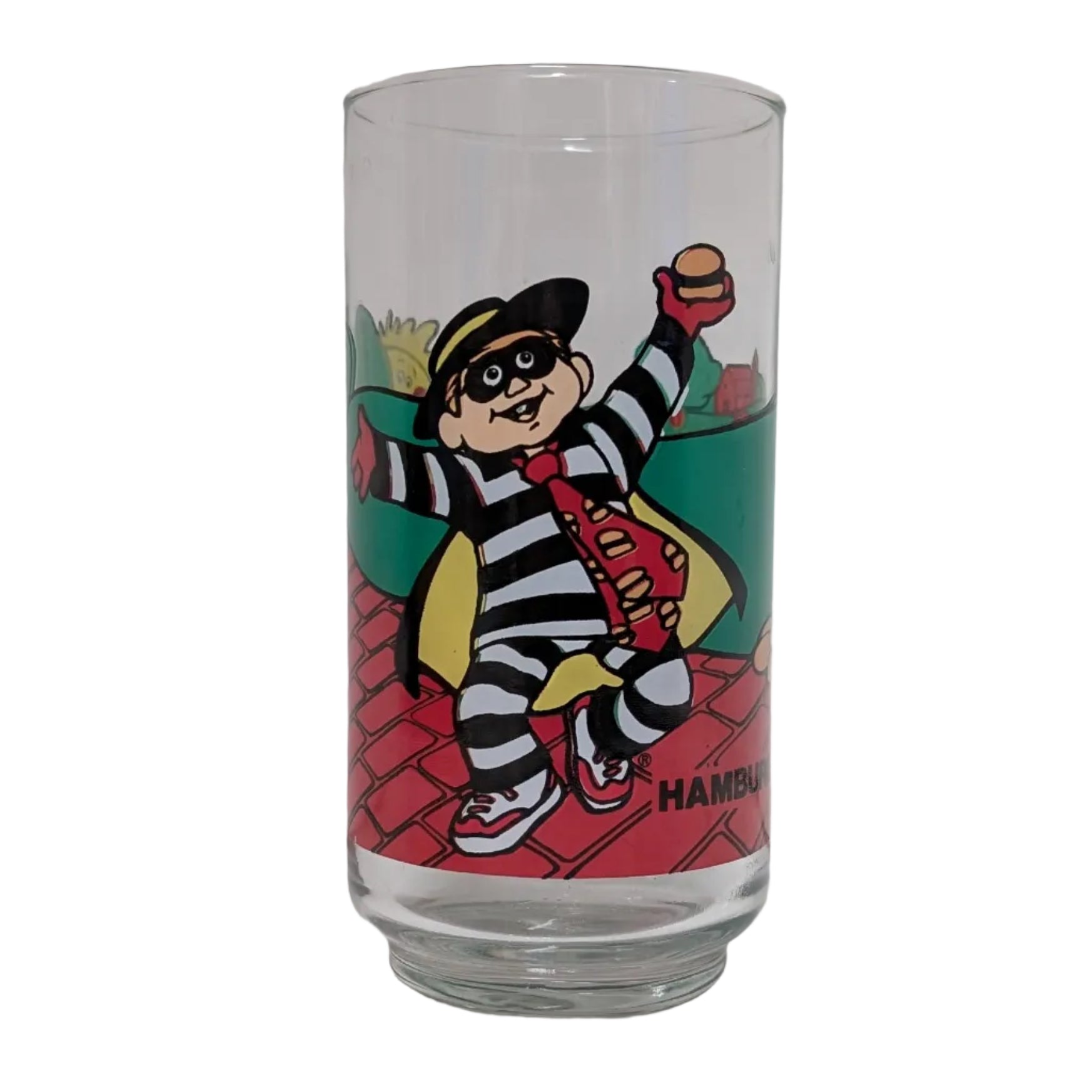 Vintage McDonald's Hamburglar Glass Tumbler