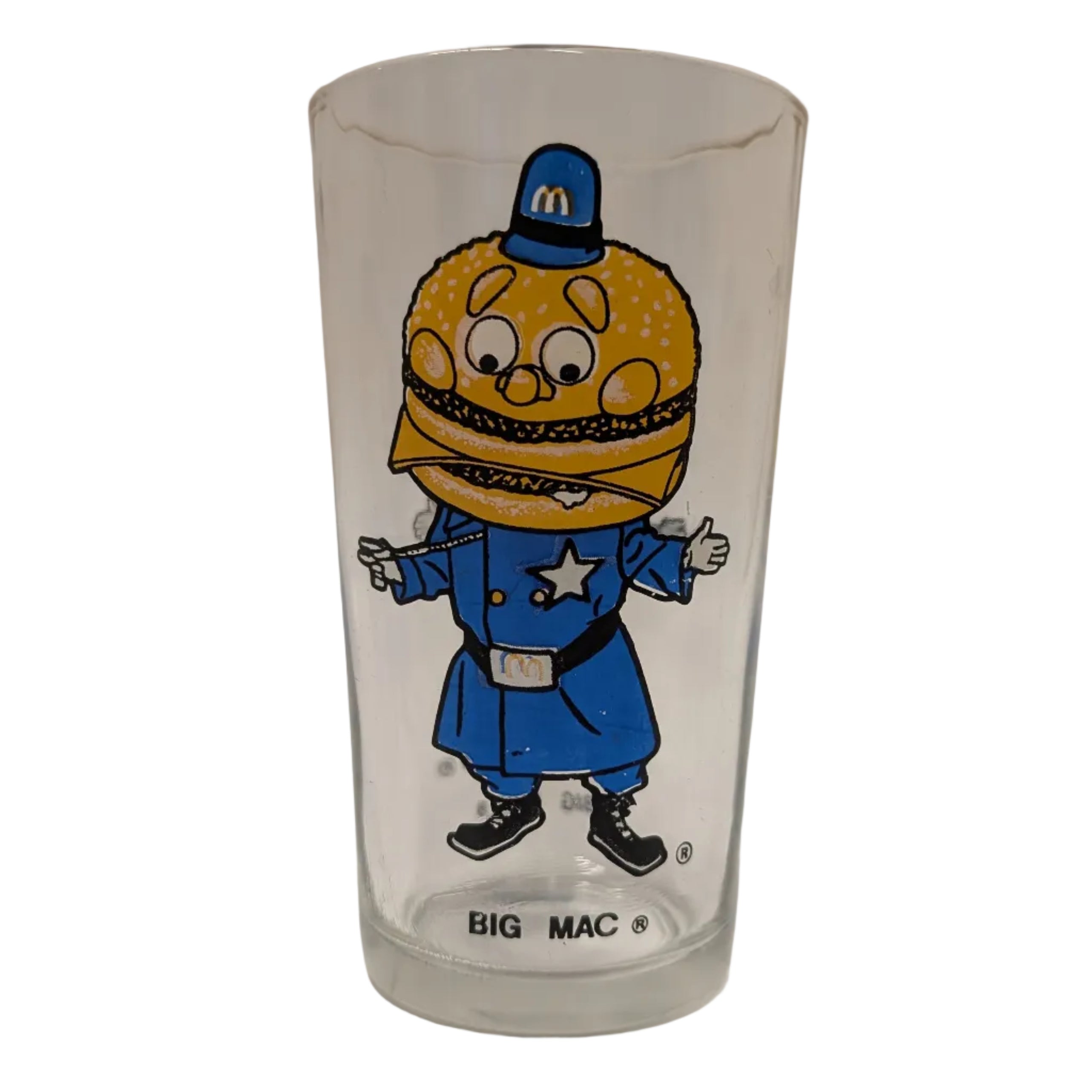 Vintage McDonald's Sheriff Big Mac Collector Series Glass Tumbler