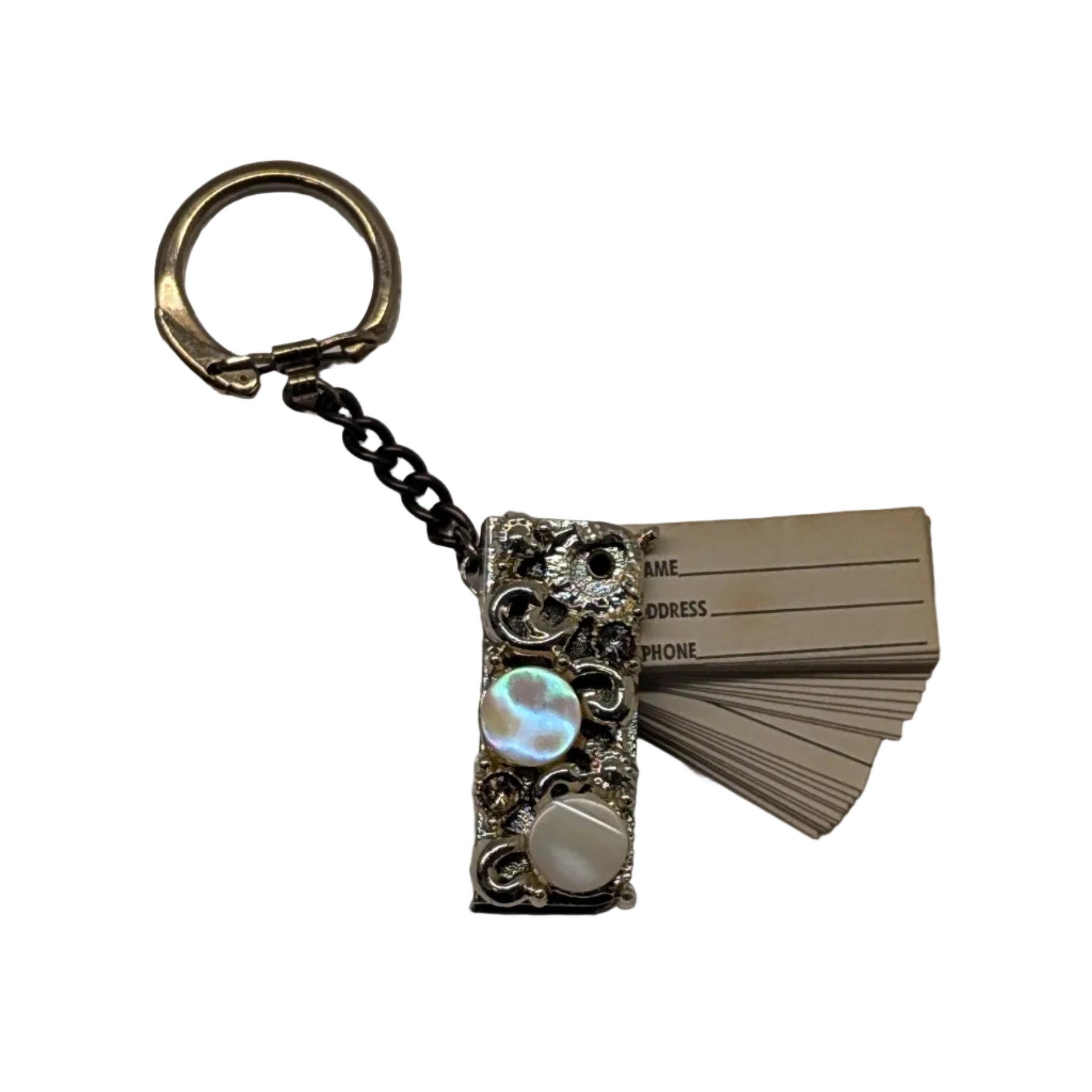 Vintage Mini Address/Phone Book Keychain