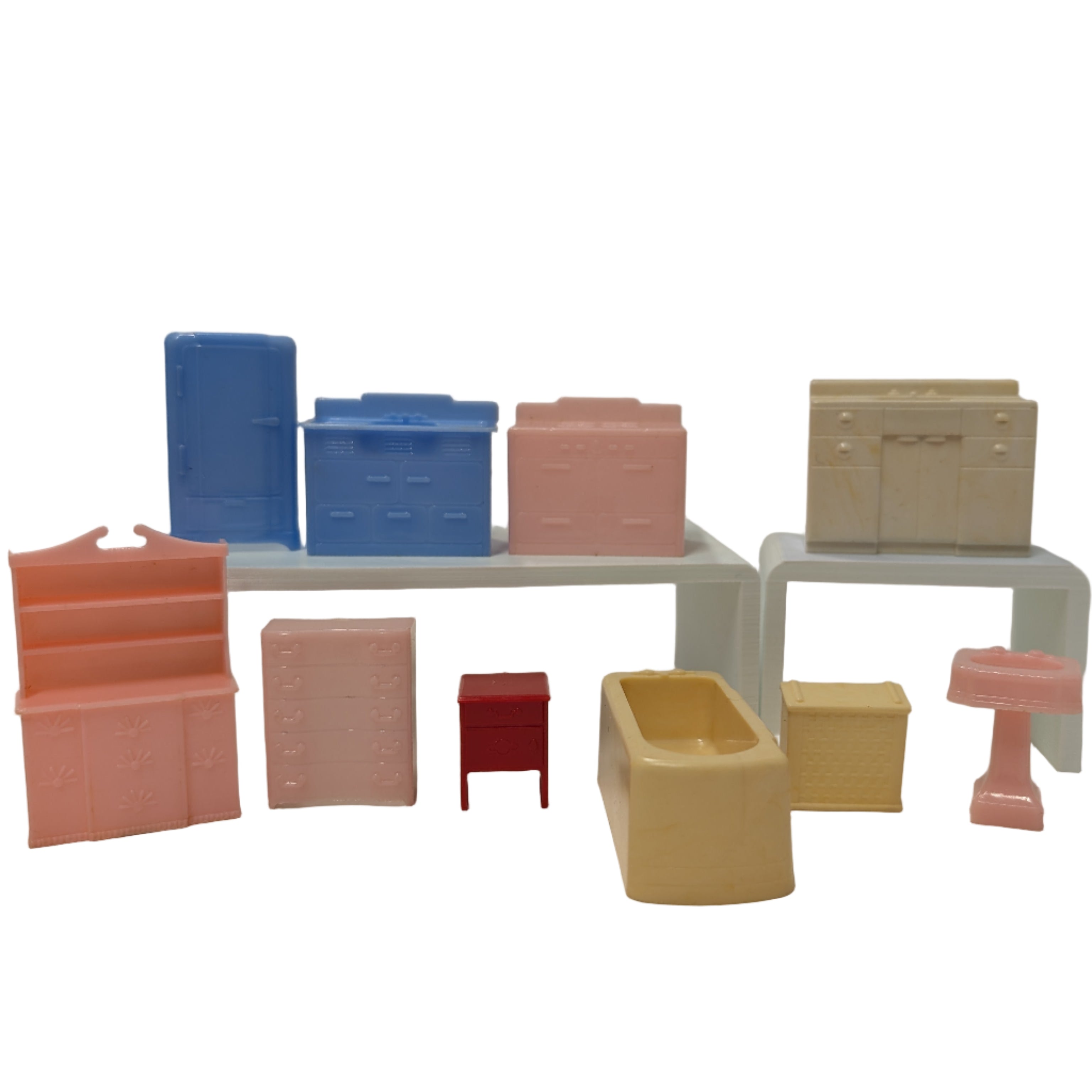 Vintage Miniature Dollhouse Furniture Lot