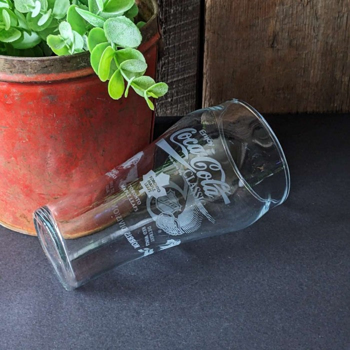 Vintage NHL Coca Cola Glass Cup