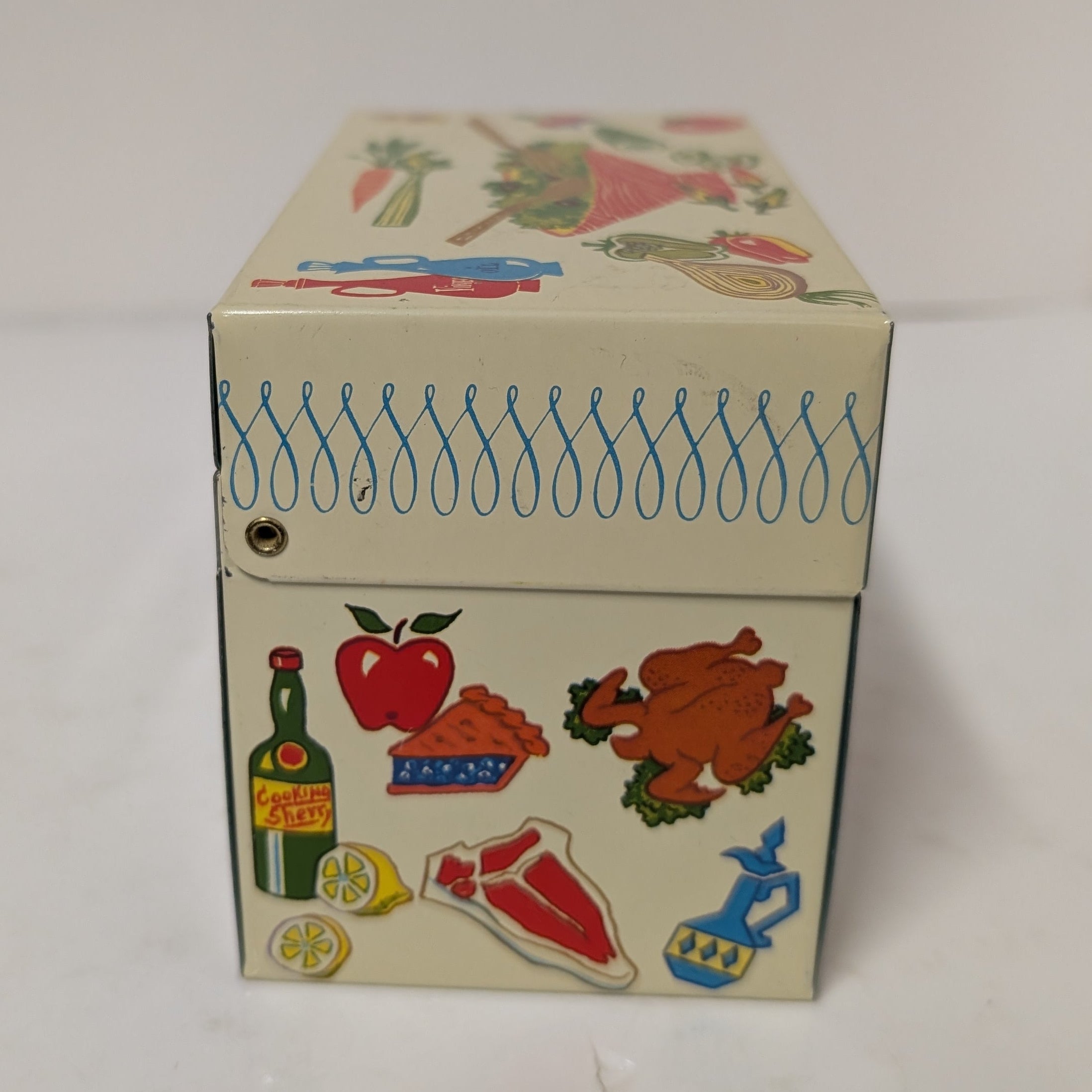 Vintage Ohio Art Recipe Tin Box