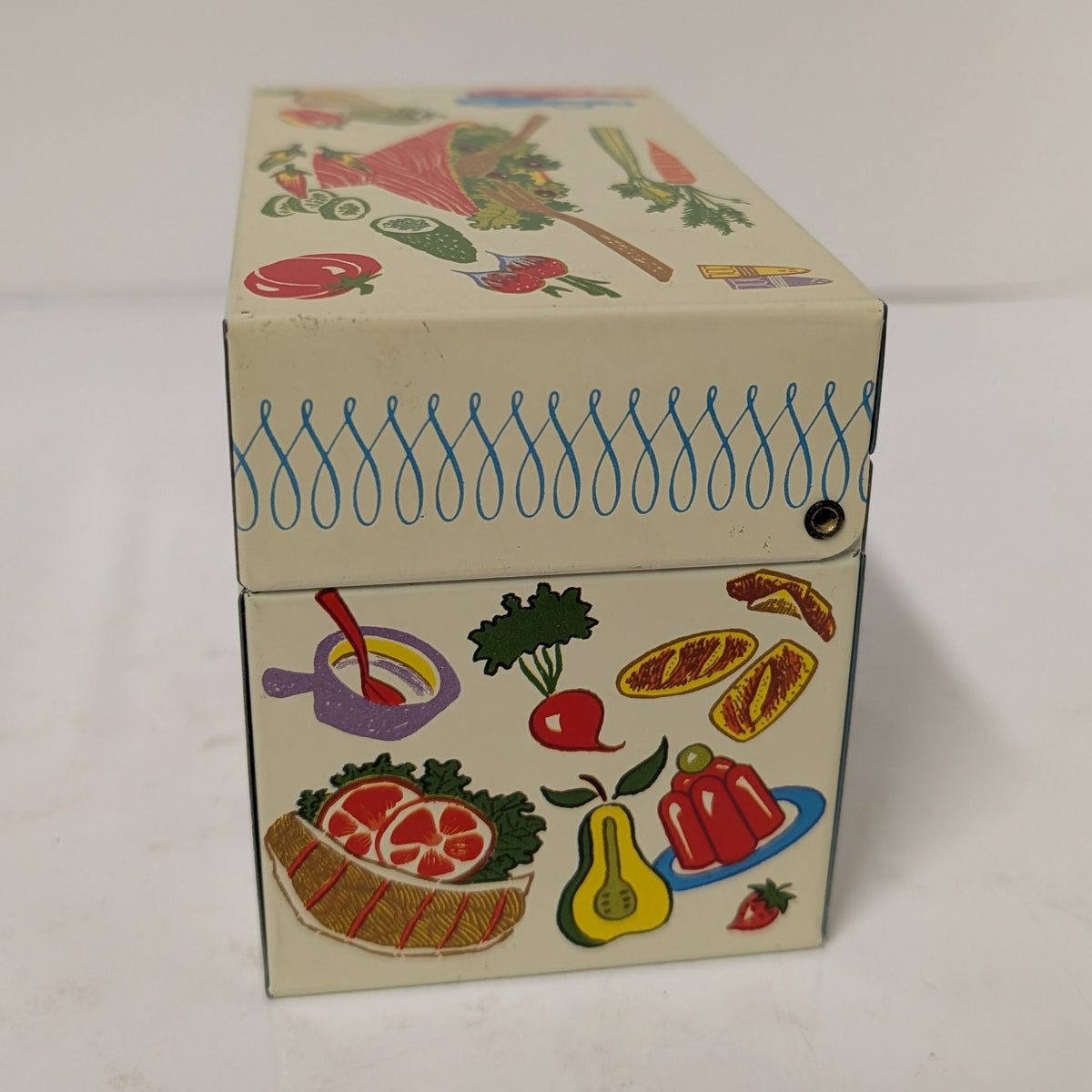 Vintage Ohio Art Recipe Tin Box