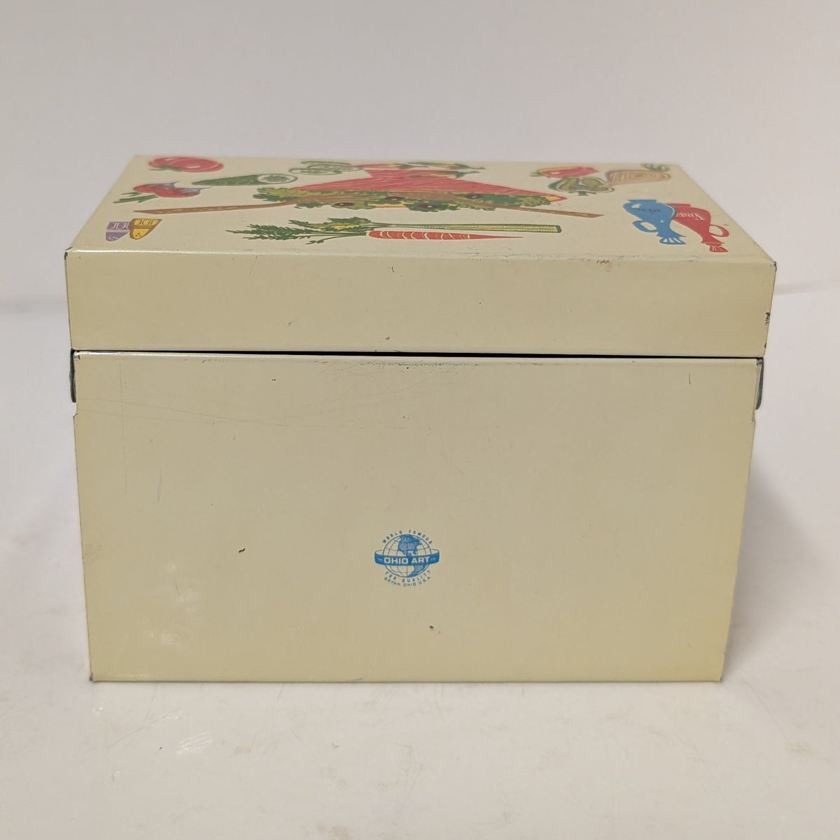 Vintage Ohio Art Recipe Tin Box