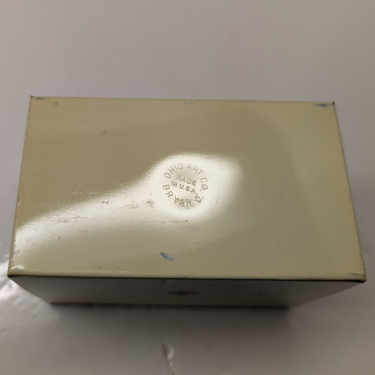 Vintage Ohio Art Recipe Tin Box