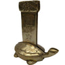 Vintage Oriental Style Brass Turtle Bookends