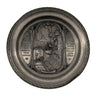 Vintage Pewter Plate "In The Attic" by Carl Spitzweg