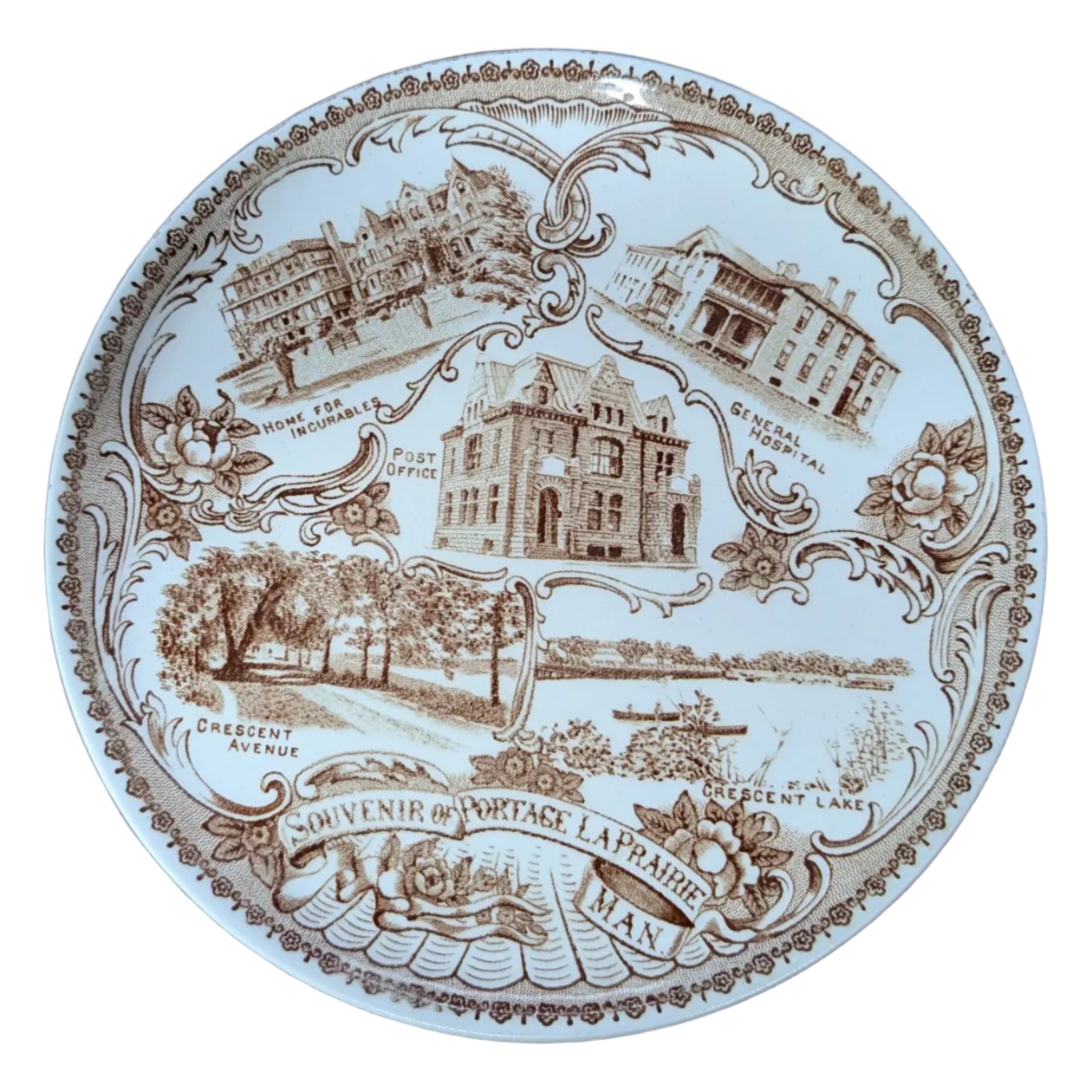 Vintage Portage la Prairie Souvenir Plate – W. Adams & Co.