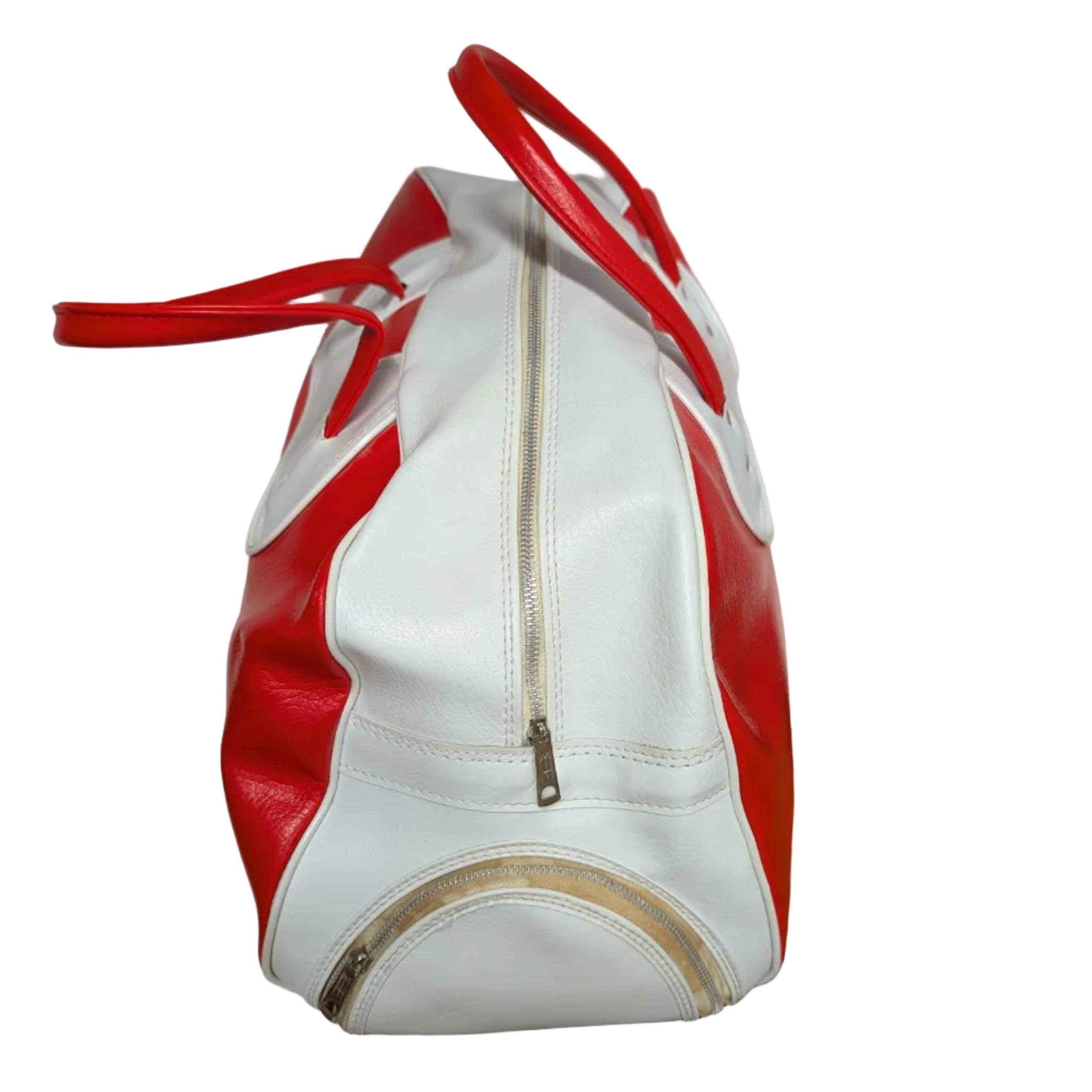 Vintage Puma Faux Leather Duffle/Gym Bag