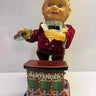 Vintage Rosco Battery Powered Bartender Tin Toy Made in Japan