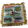 Vintage Satin Cushion Cover - Souvenir of Calgary
