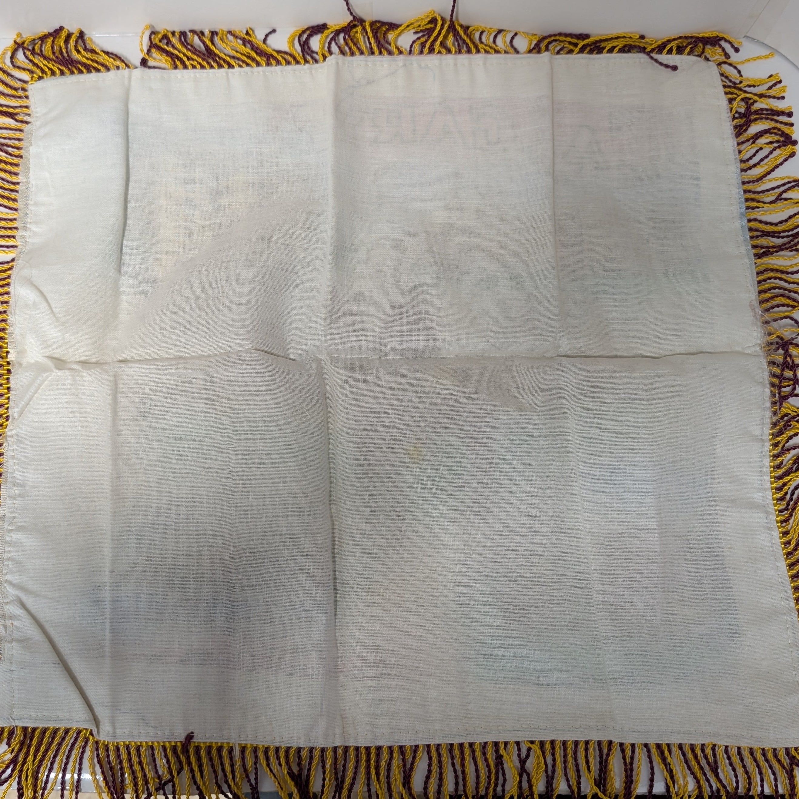Vintage Satin Cushion Cover - Souvenir of Calgary