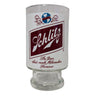 Vintage Schlitz 32oz pedestal beer glass "The Beer That Made Milwaukee Famous"