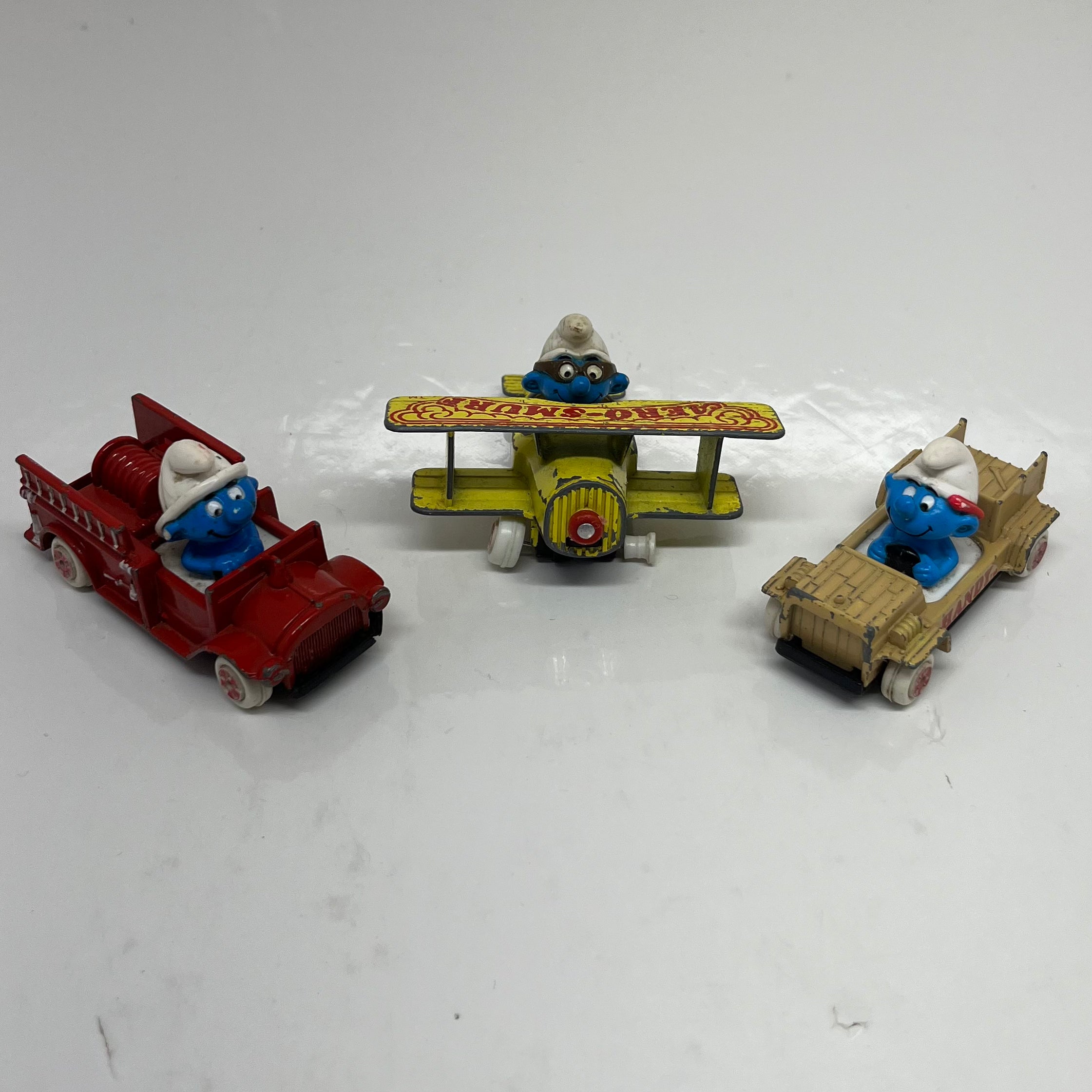 Vintage Smurfs ERTL Cars (Set of 3)