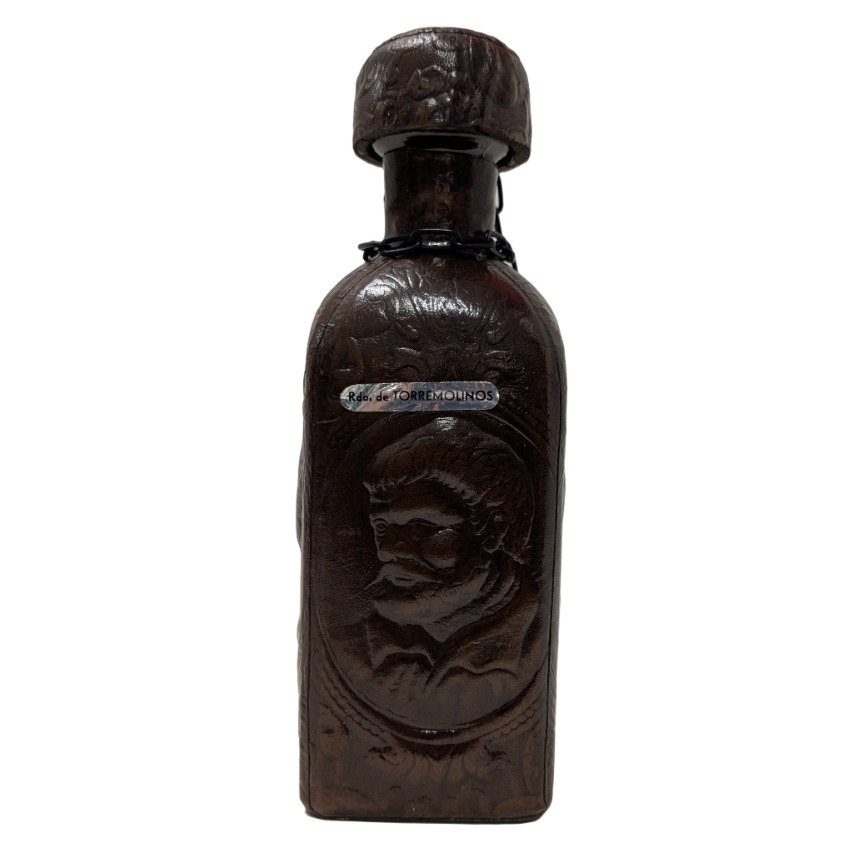 Vintage Spanish Leather Wrapped Decanter