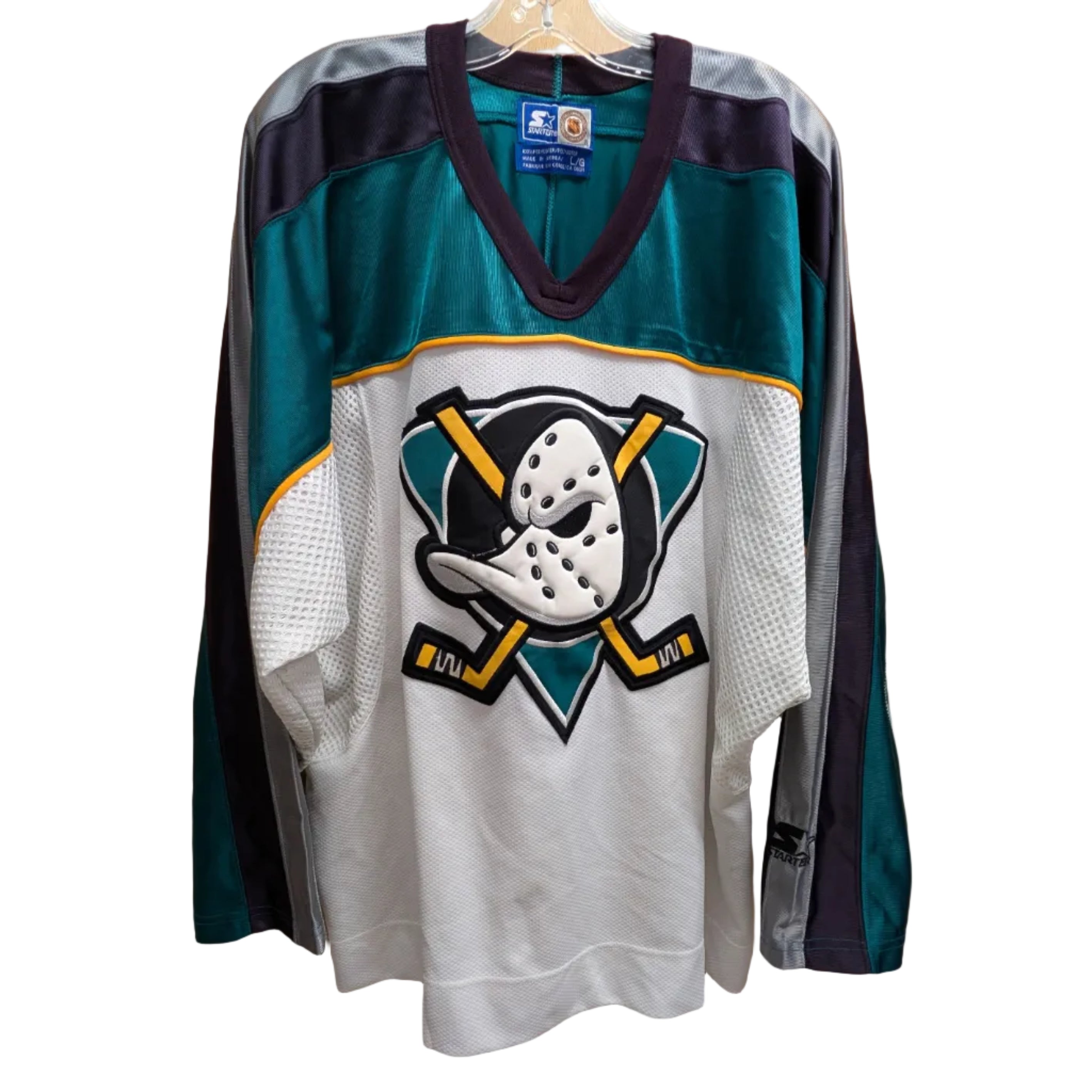 Vintage Starter Anaheim Mighty Ducks Jersey Size L