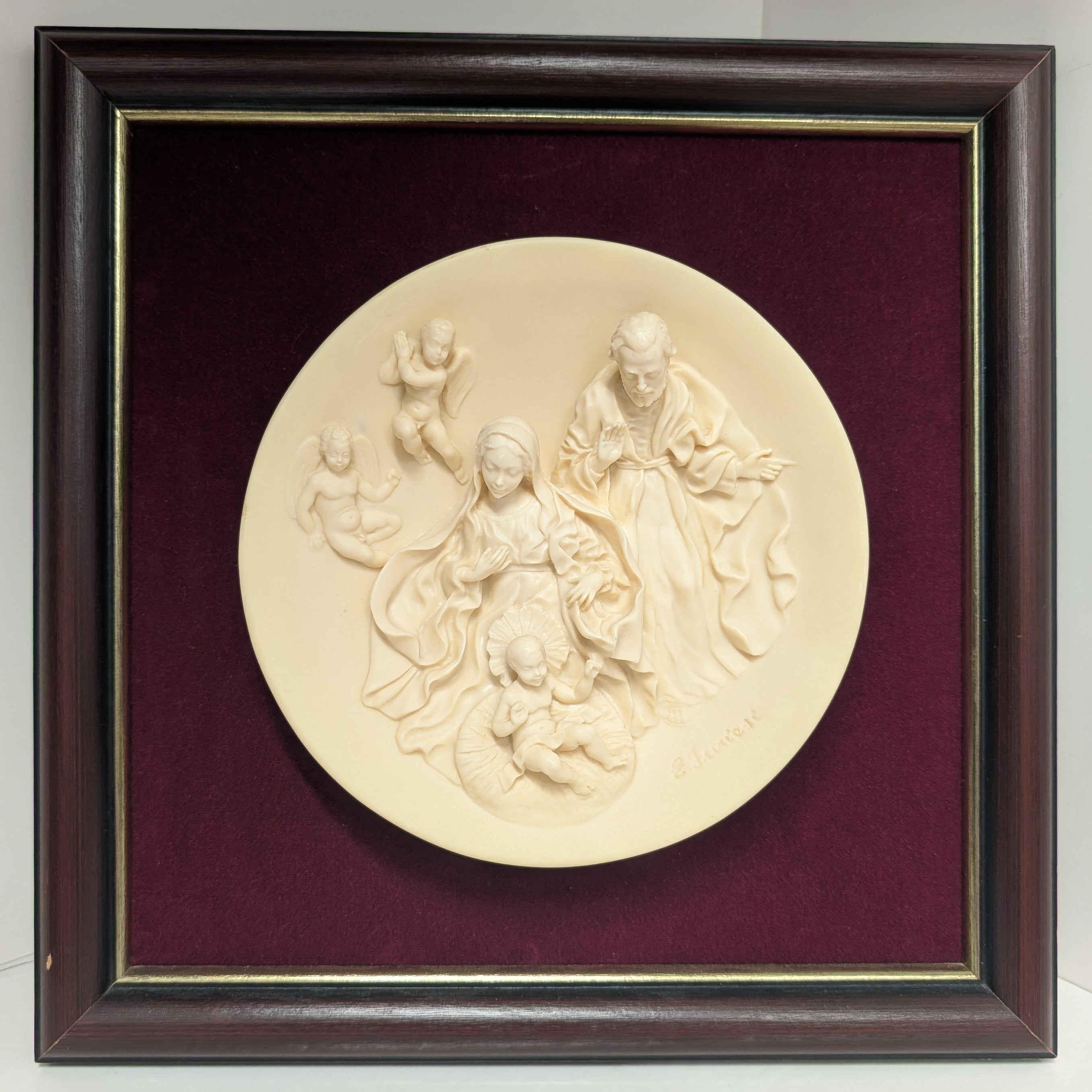 Vintage Studio Dante Di Volteradici Plate - Joy to the World